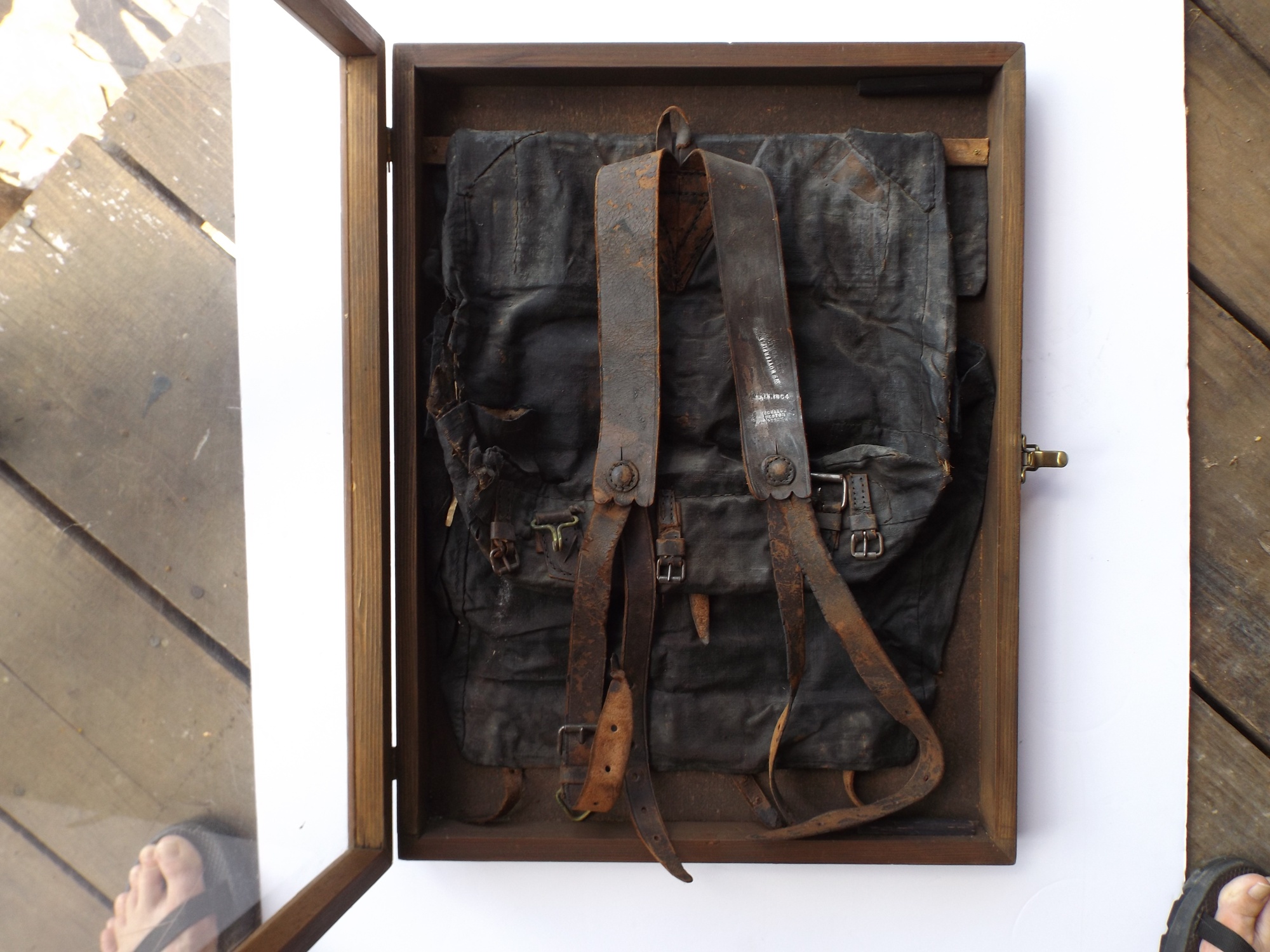 Civil War Tarred Canvas Knapsack, c. 1864