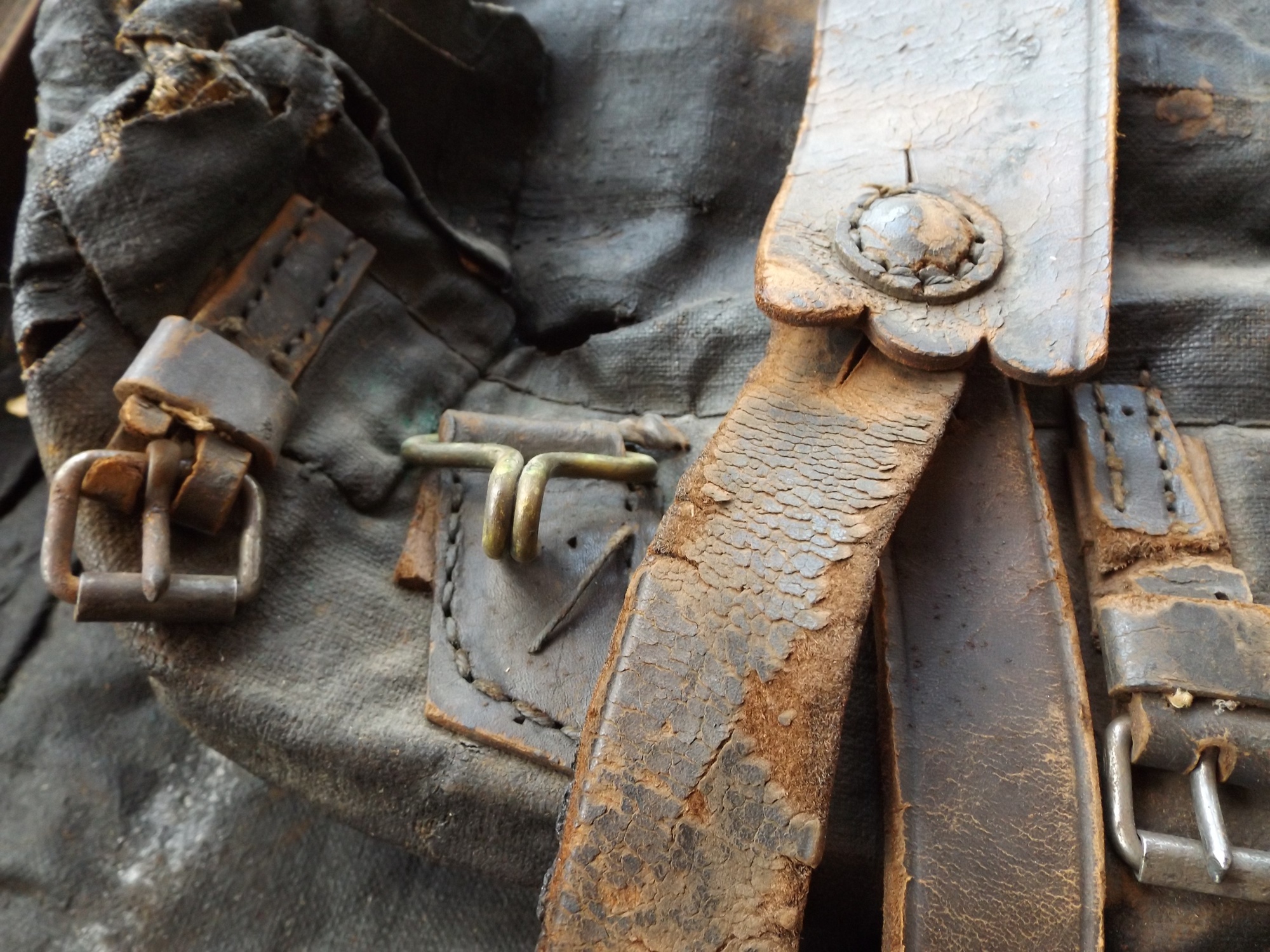 Civil War Tarred Canvas Knapsack, c. 1864