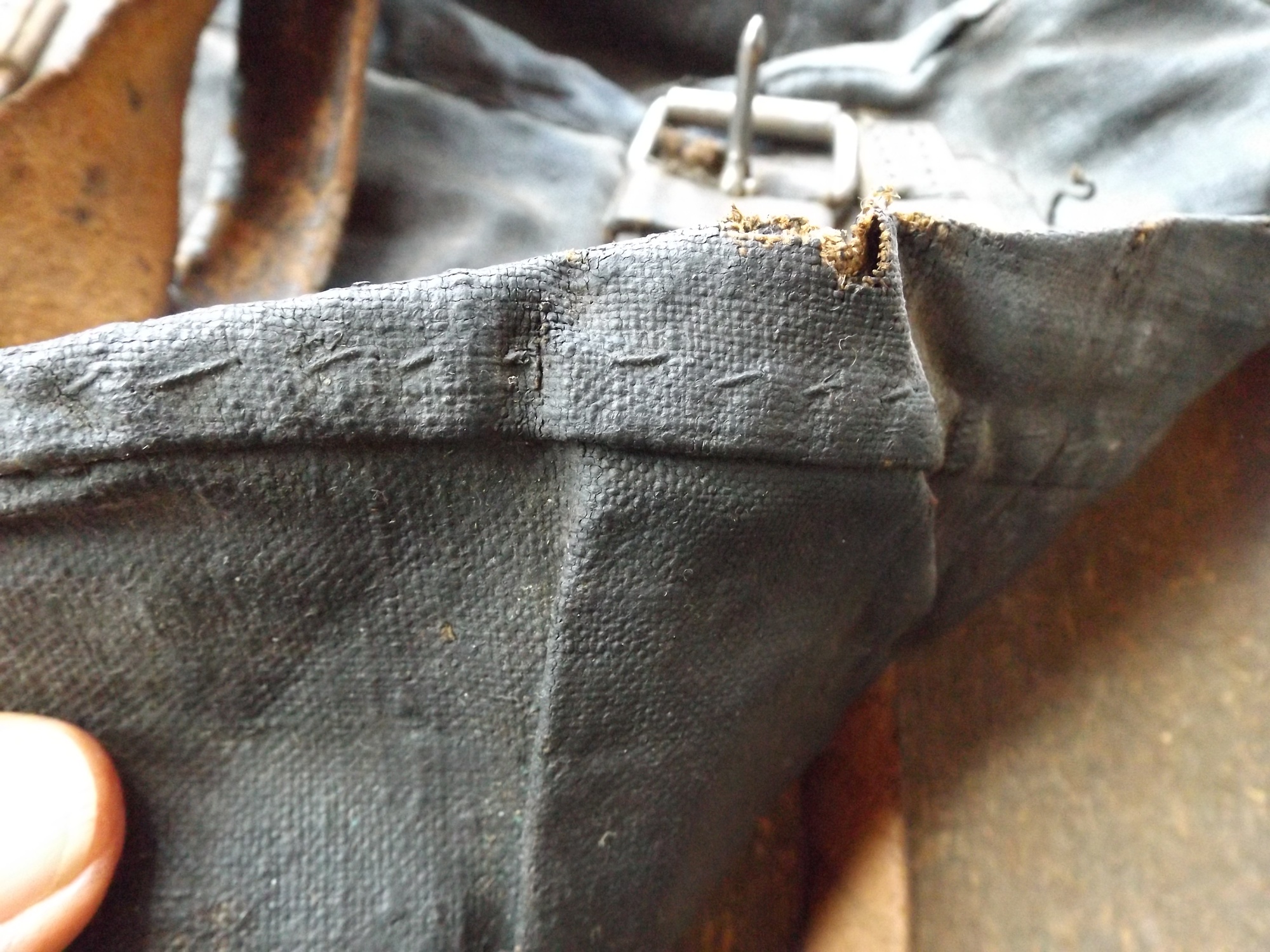 Civil War Tarred Canvas Knapsack, c. 1864