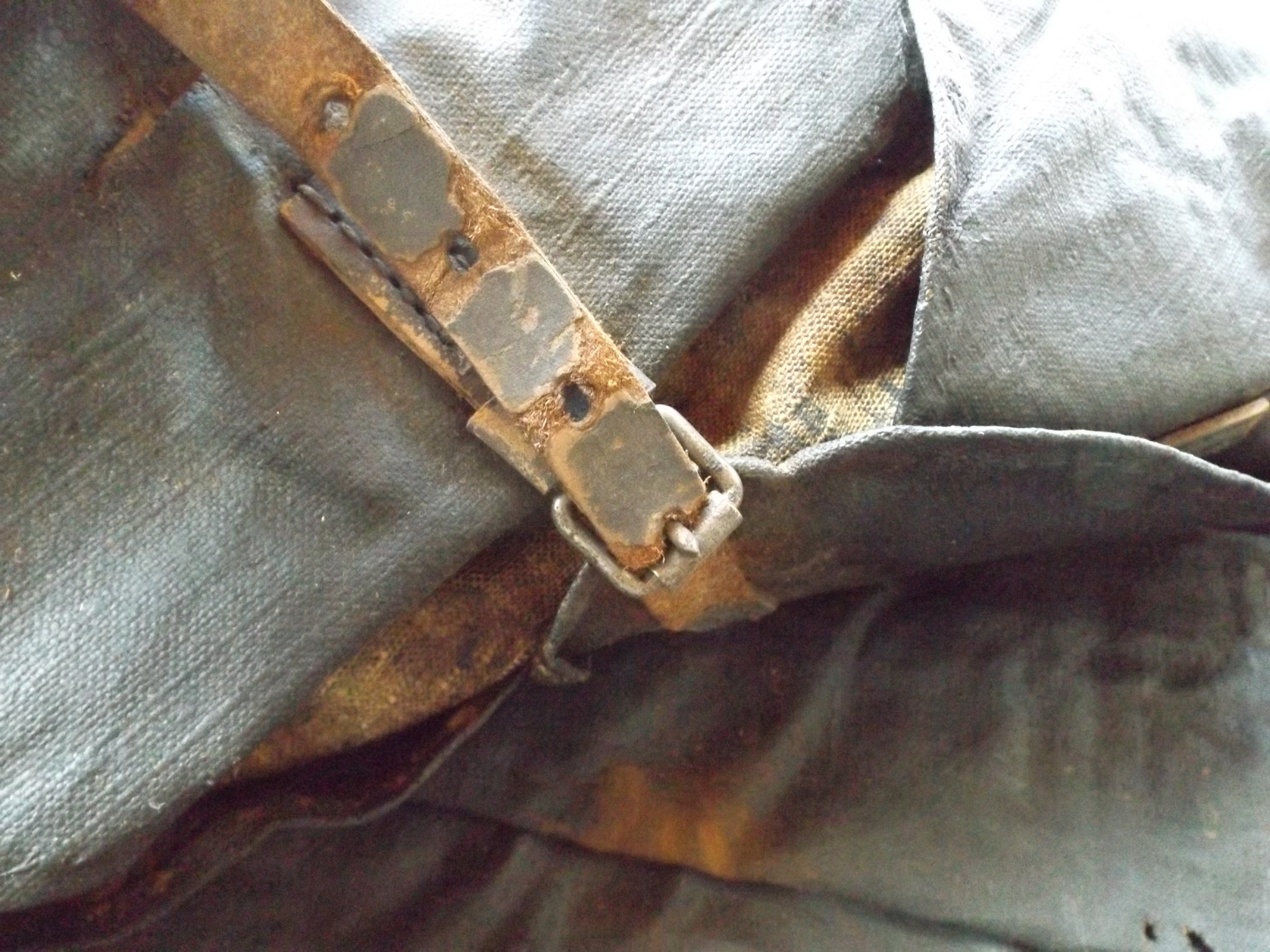 Civil War Tarred Canvas Knapsack, c. 1864