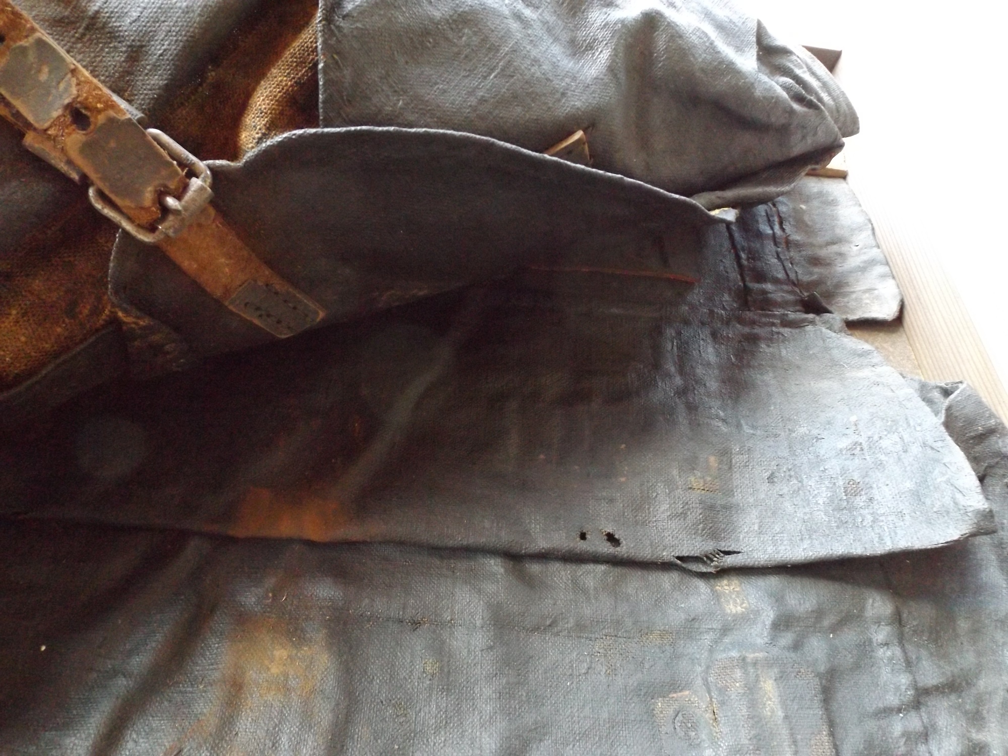 Civil War Tarred Canvas Knapsack, c. 1864