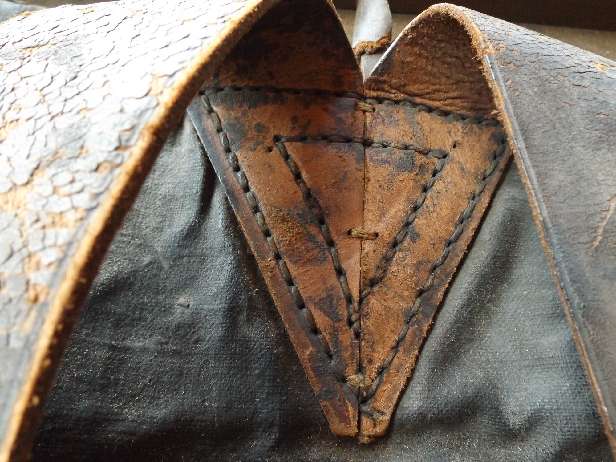 Civil War Tarred Canvas Knapsack, c. 1864