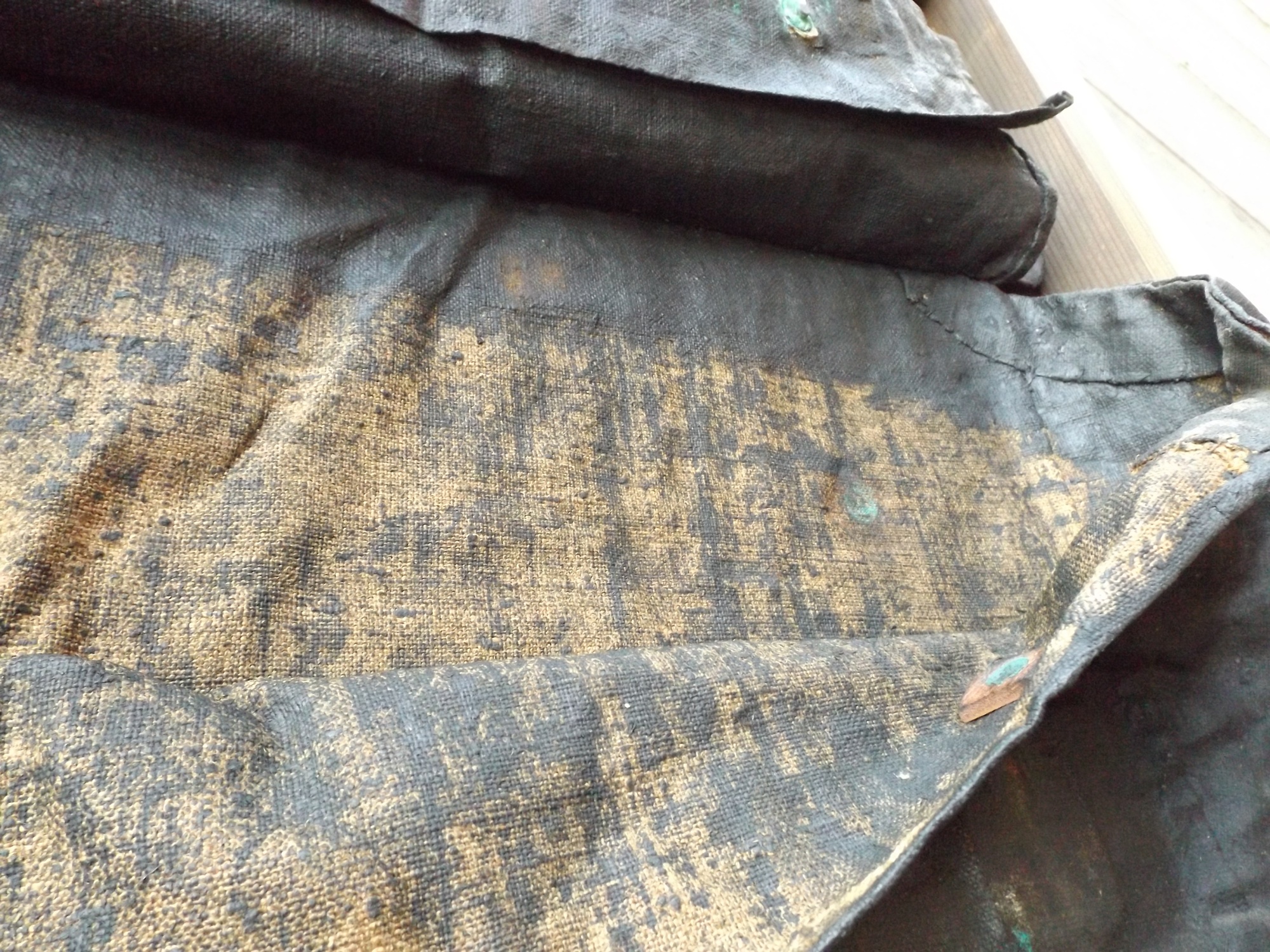 Civil War Tarred Canvas Knapsack, c. 1864