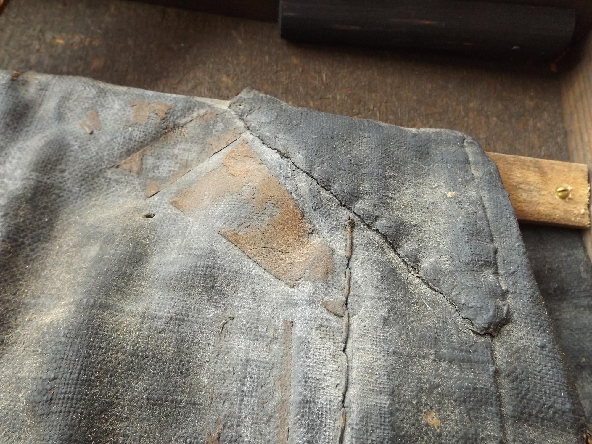 Civil War Tarred Canvas Knapsack, c. 1864