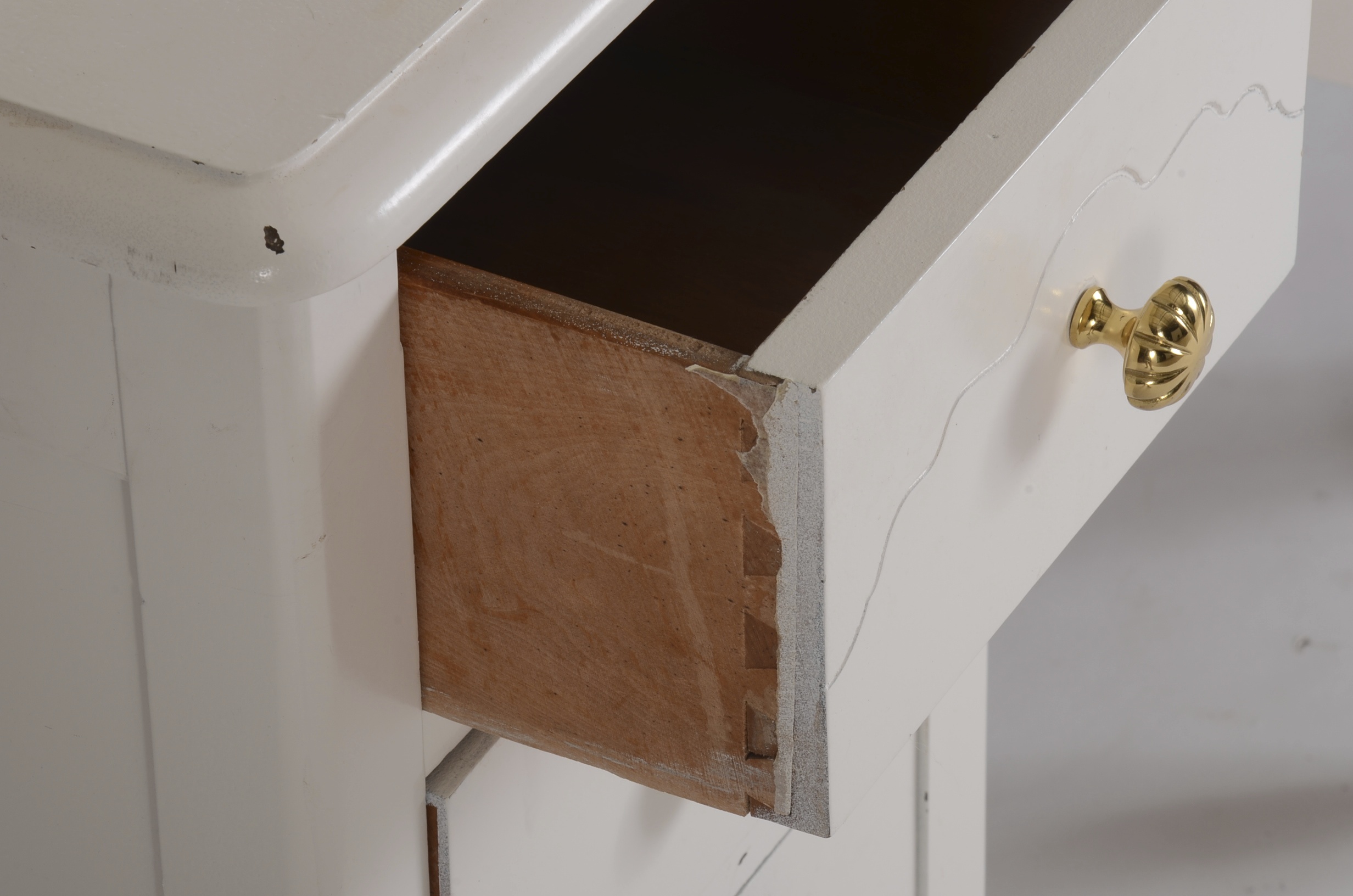 Vanity with Folding Mirror