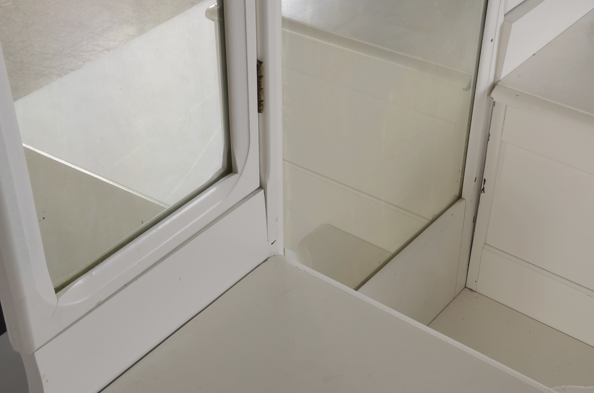 Vanity with Folding Mirror