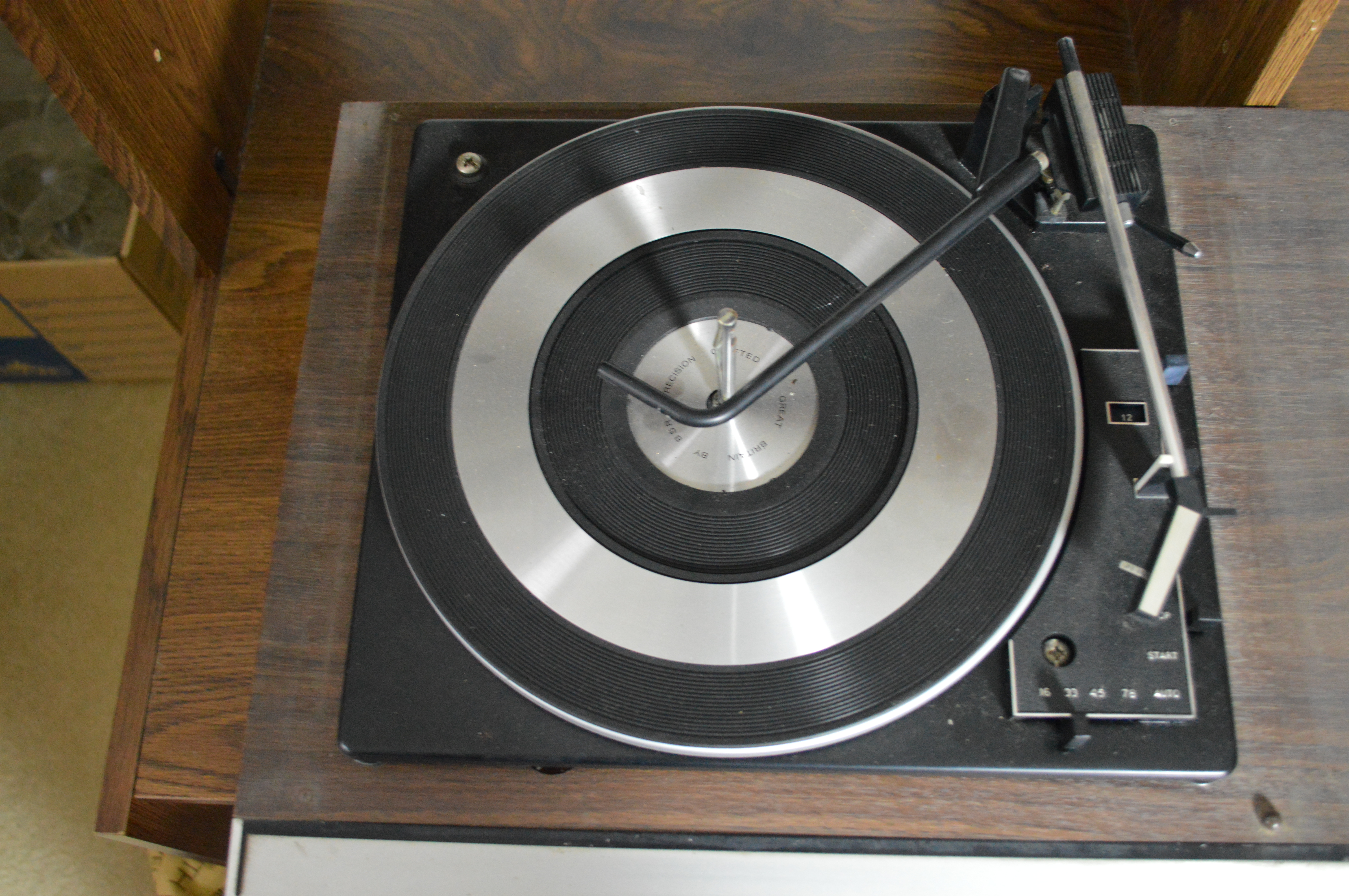 Vintage Lloyd's AM/FM Stereo, 8 Track Player, and Turntable