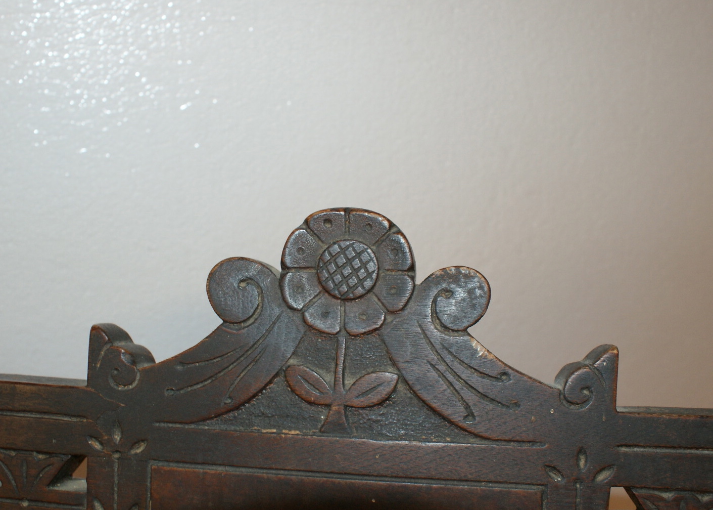 Vintage Eastlake Style Velvet Upholstered Platform Rocking Chair