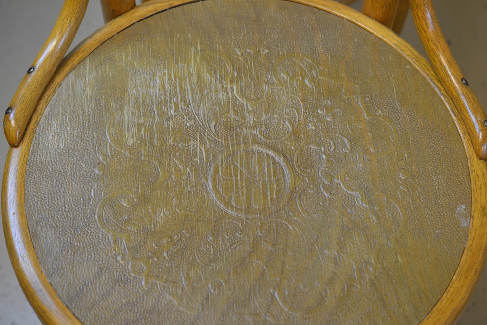  Four Vintage Bentwood Ice Cream Parlor  Chairs Circa 1940s