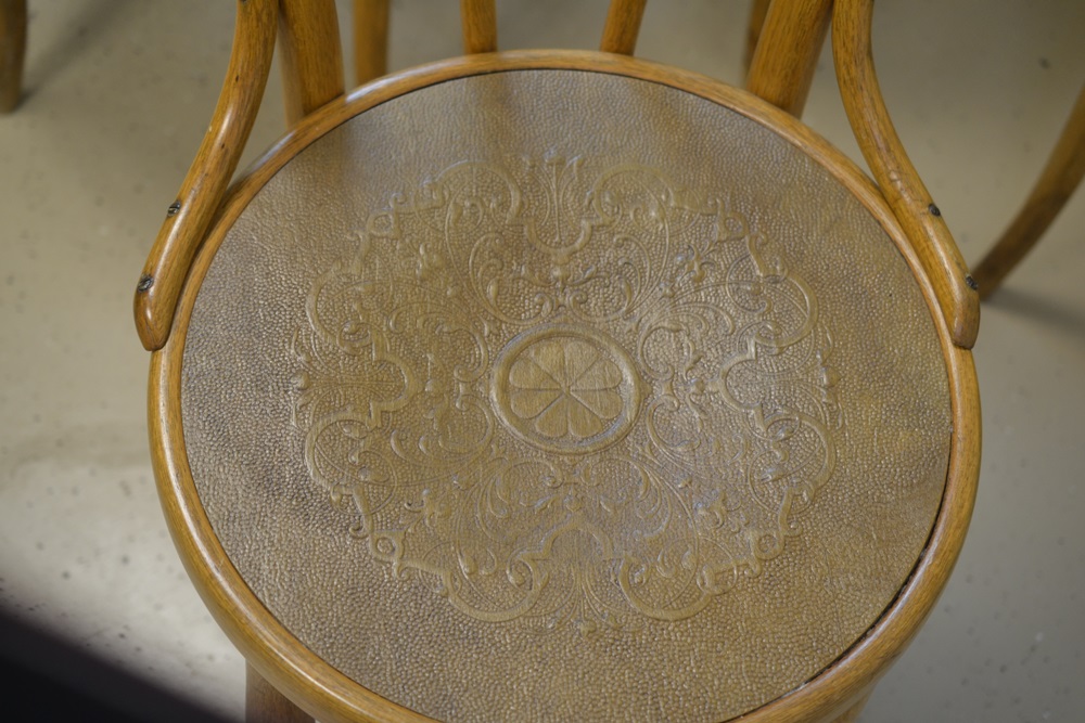  Four Vintage Bentwood Ice Cream Parlor  Chairs Circa 1940s