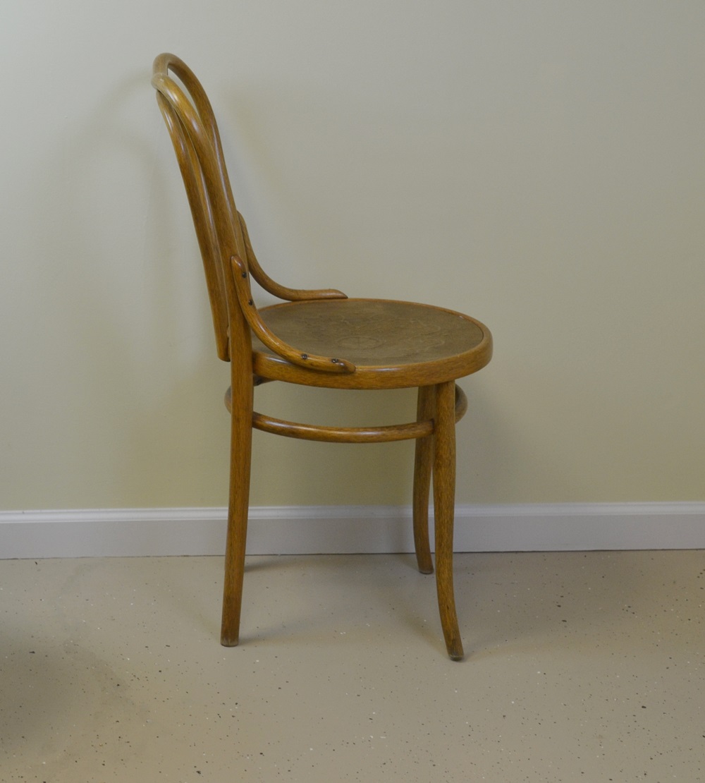  Four Vintage Bentwood Ice Cream Parlor  Chairs Circa 1940s