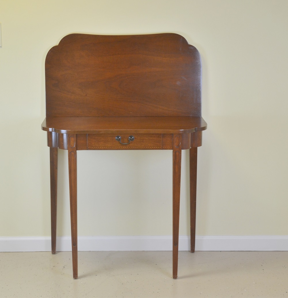 Vintage Mersman Mahogany Federal Style Flip Top Game Table