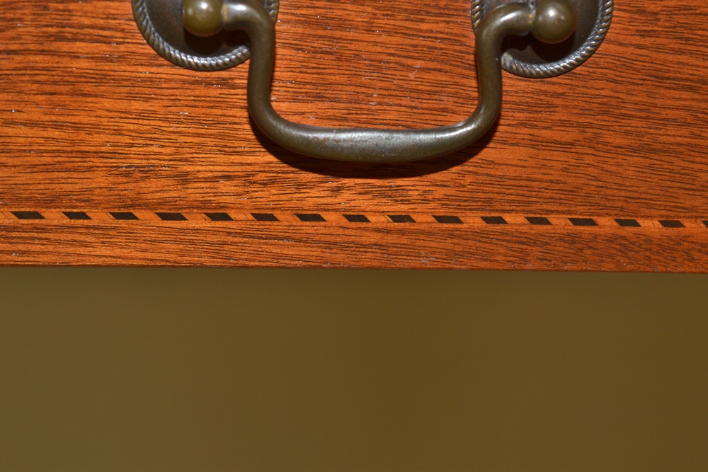 Vintage Mersman Mahogany Federal Style Flip Top Game Table