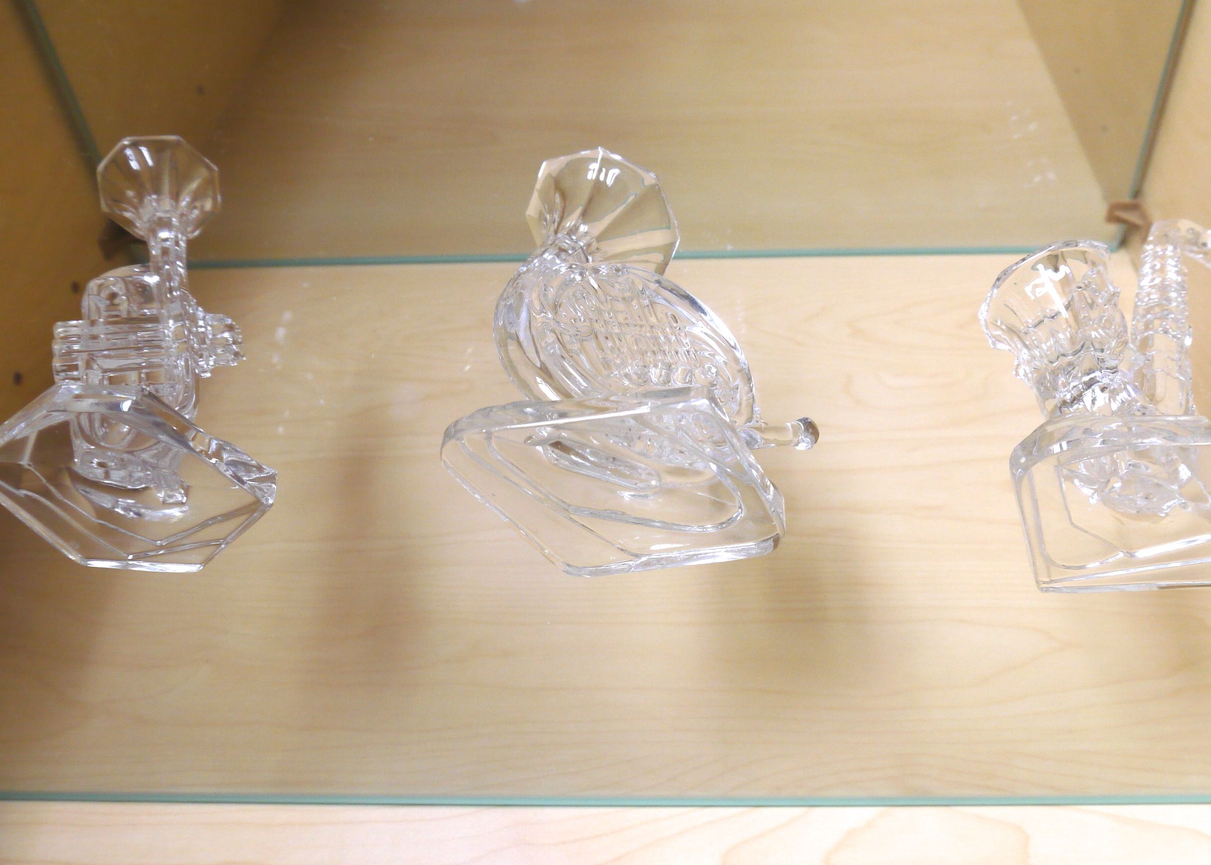 Collection of Glass Musical Instrument Figurines