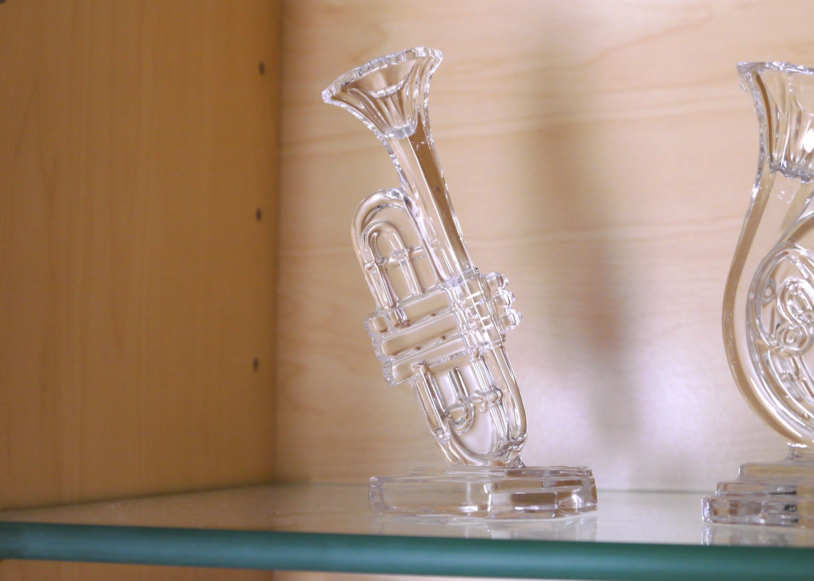 Collection of Glass Musical Instrument Figurines