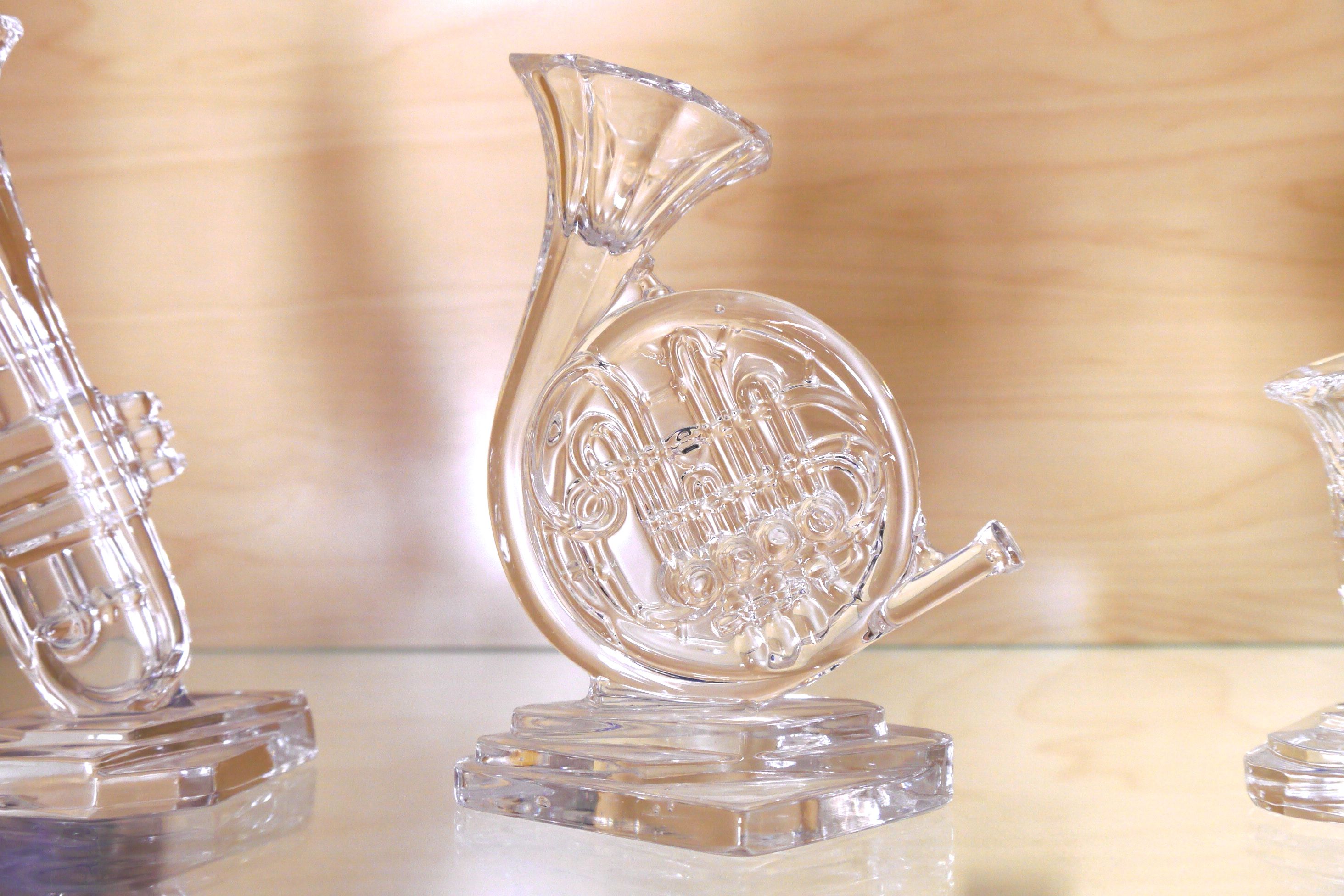 Collection of Glass Musical Instrument Figurines