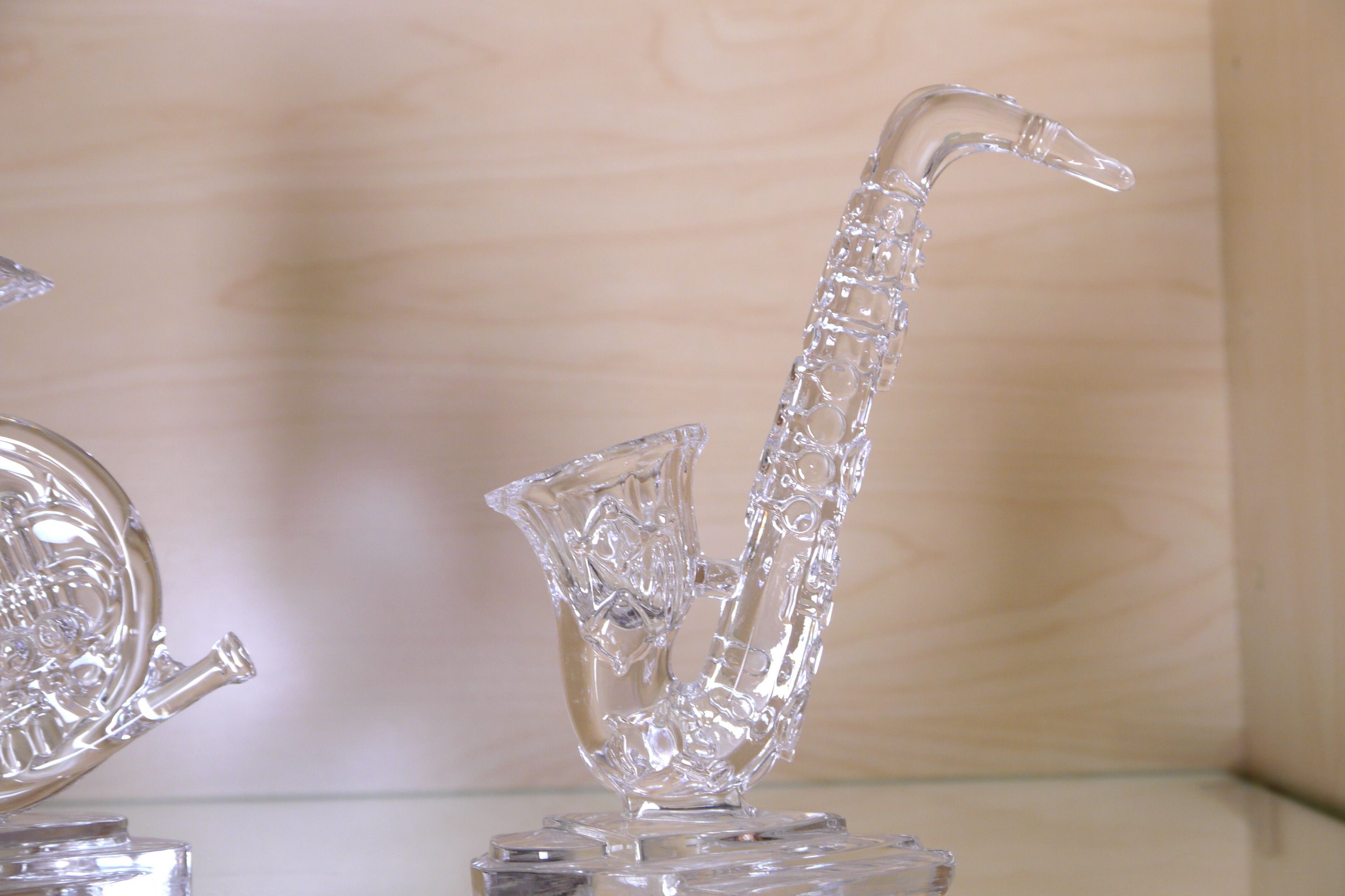 Collection of Glass Musical Instrument Figurines