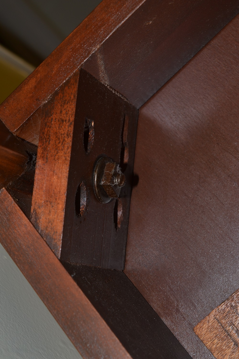 Vintage Mersman Mahogany Federal Style Flip Top Game Table