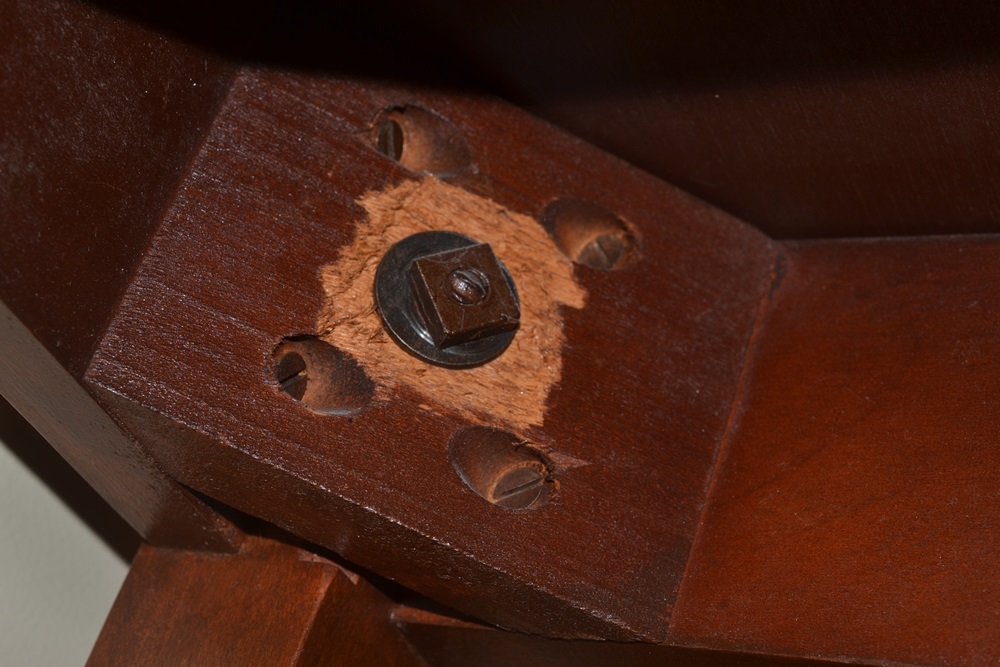 Vintage Mersman Mahogany Federal Style Flip Top Game Table