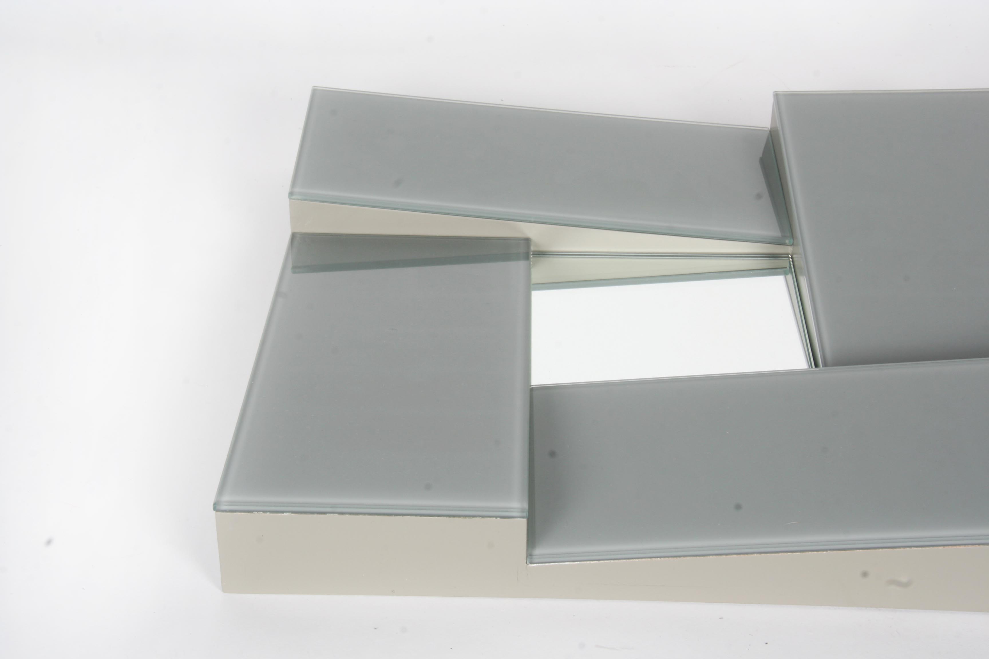 Pair of Modern Glass Mirrors by Global Views