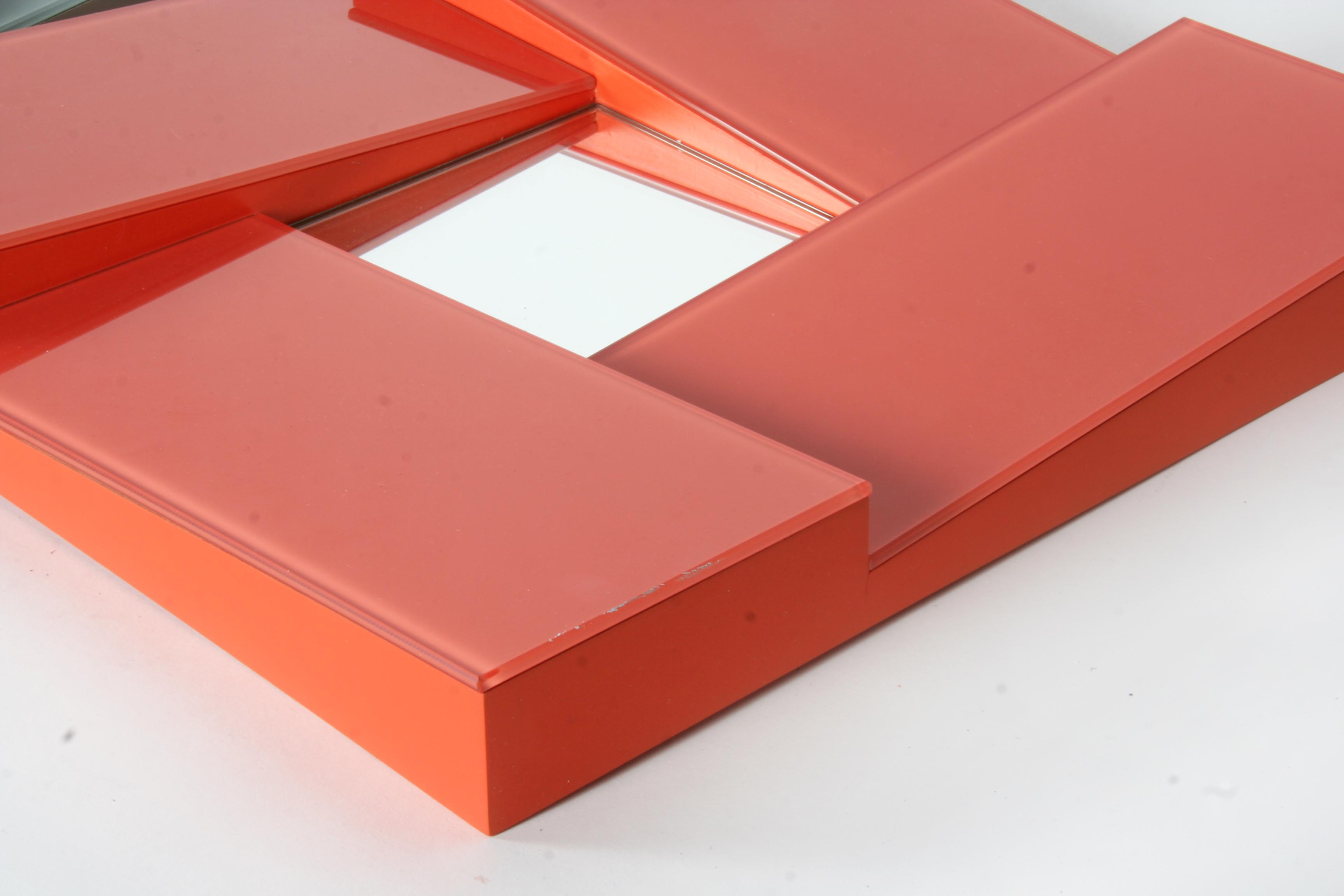 Pair of Modern Glass Mirrors by Global Views