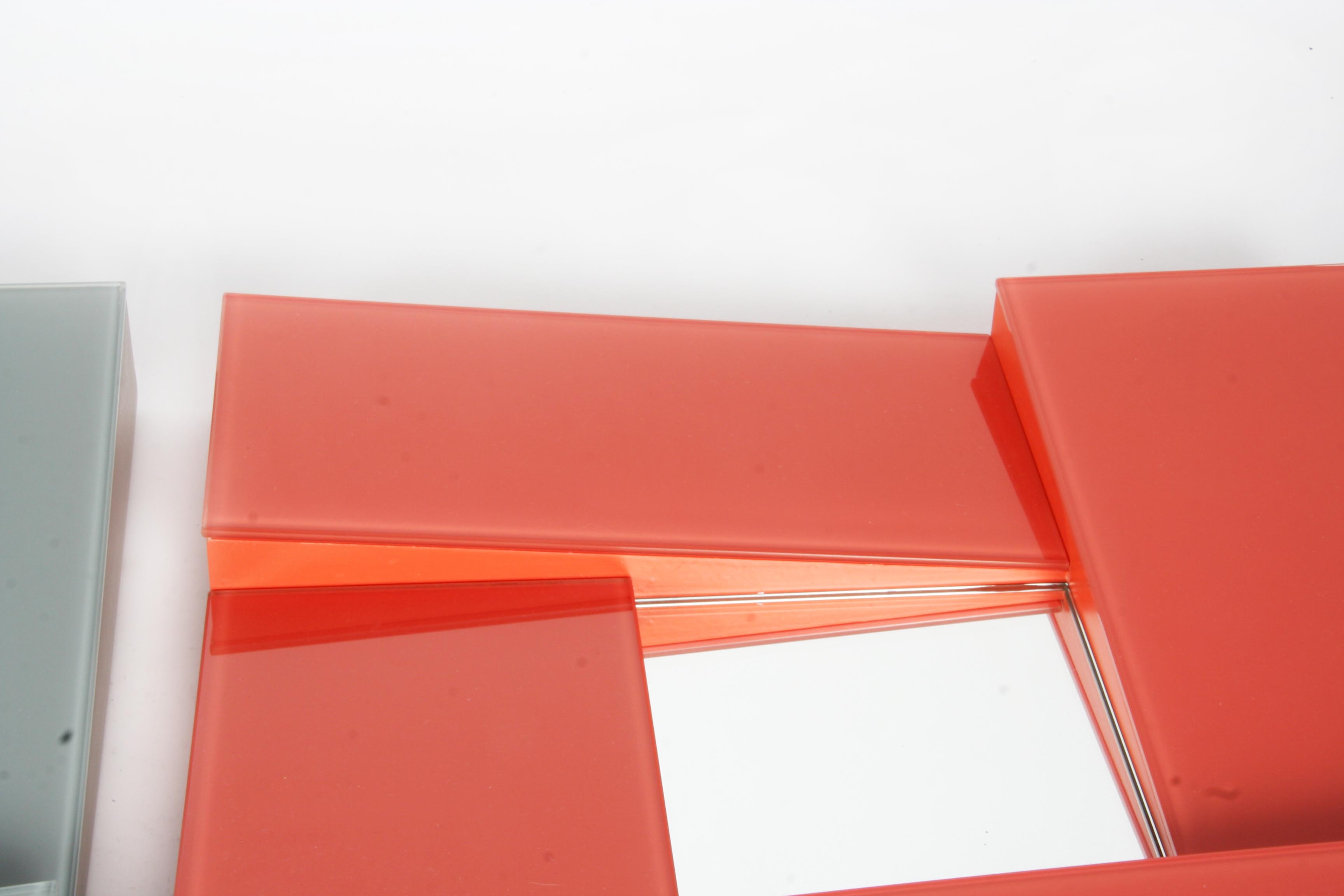 Pair of Modern Glass Mirrors by Global Views