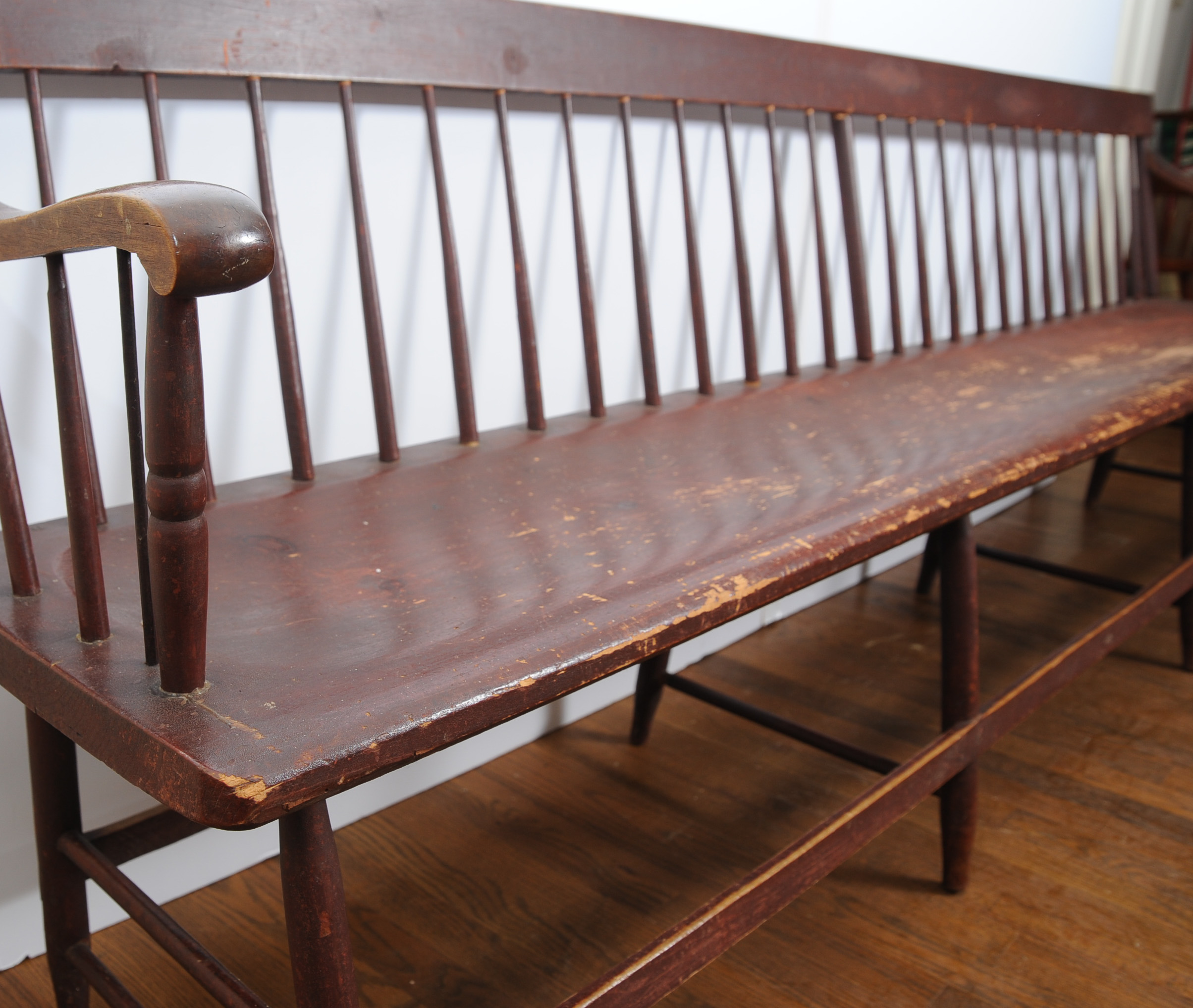 Extra Wide Antique Deacon's Bench