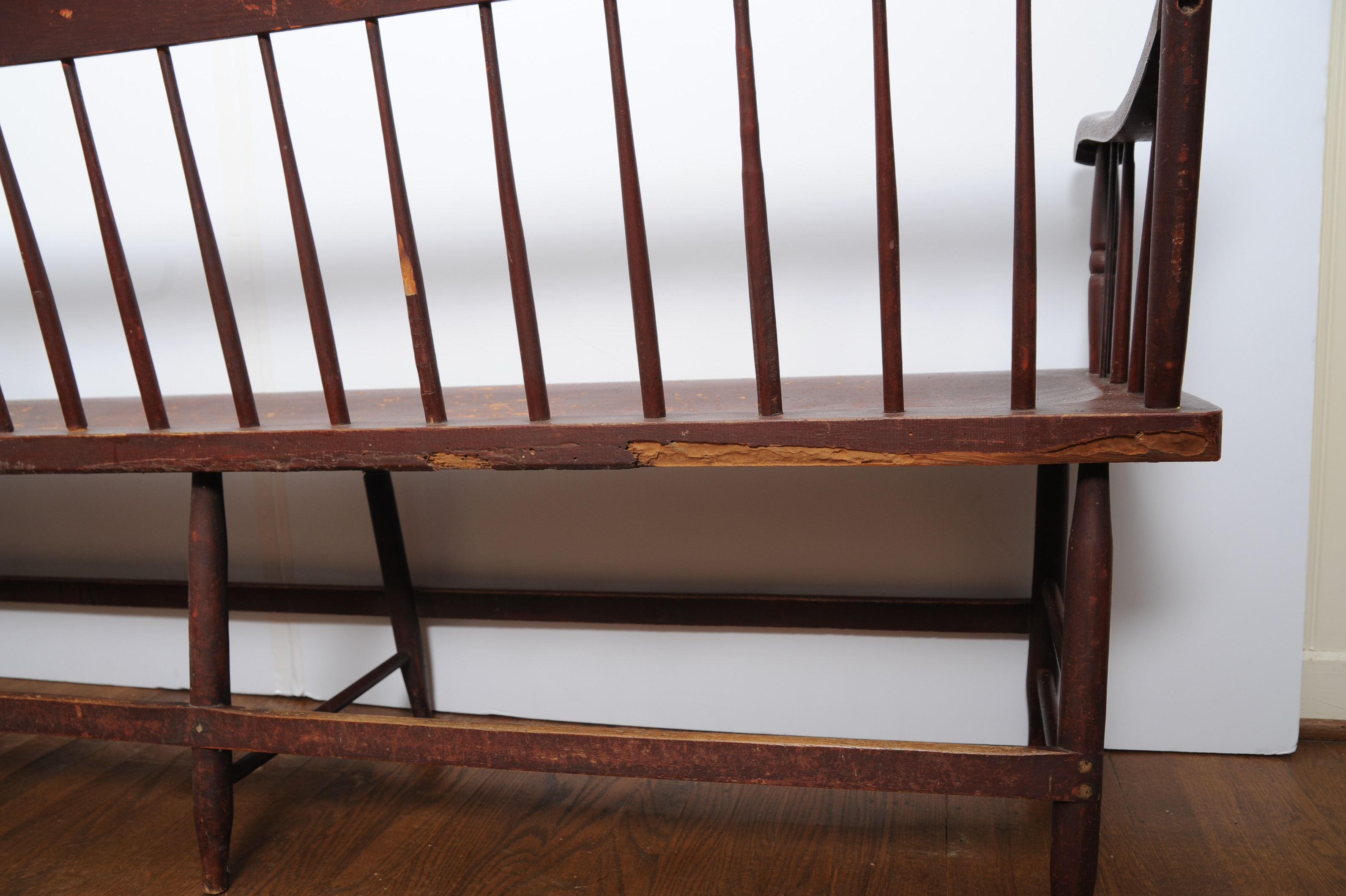 Extra Wide Antique Deacon's Bench