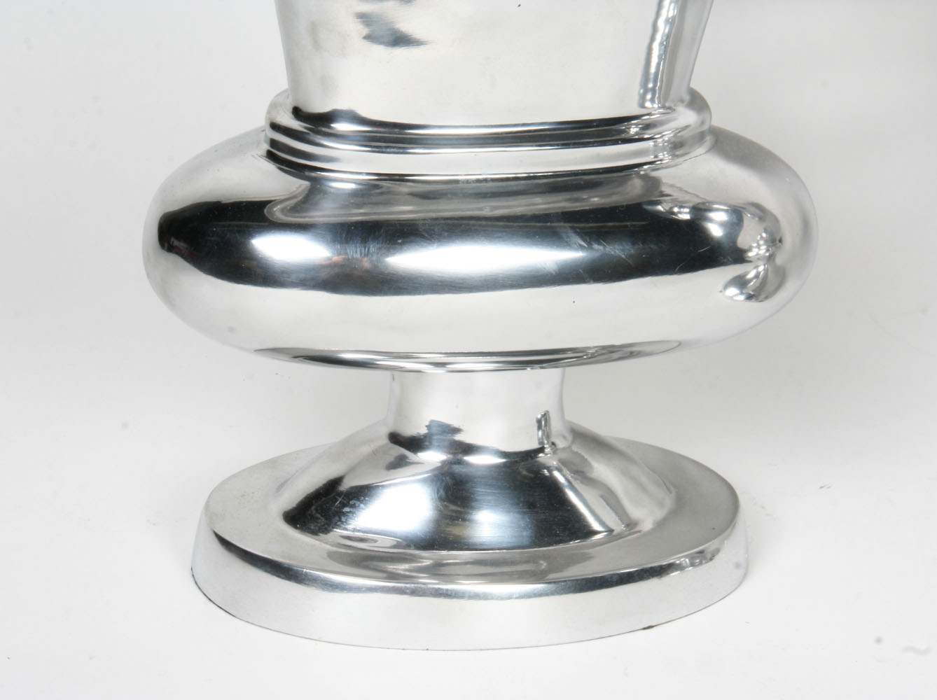 Pair of Large Aluminum Urn Planters