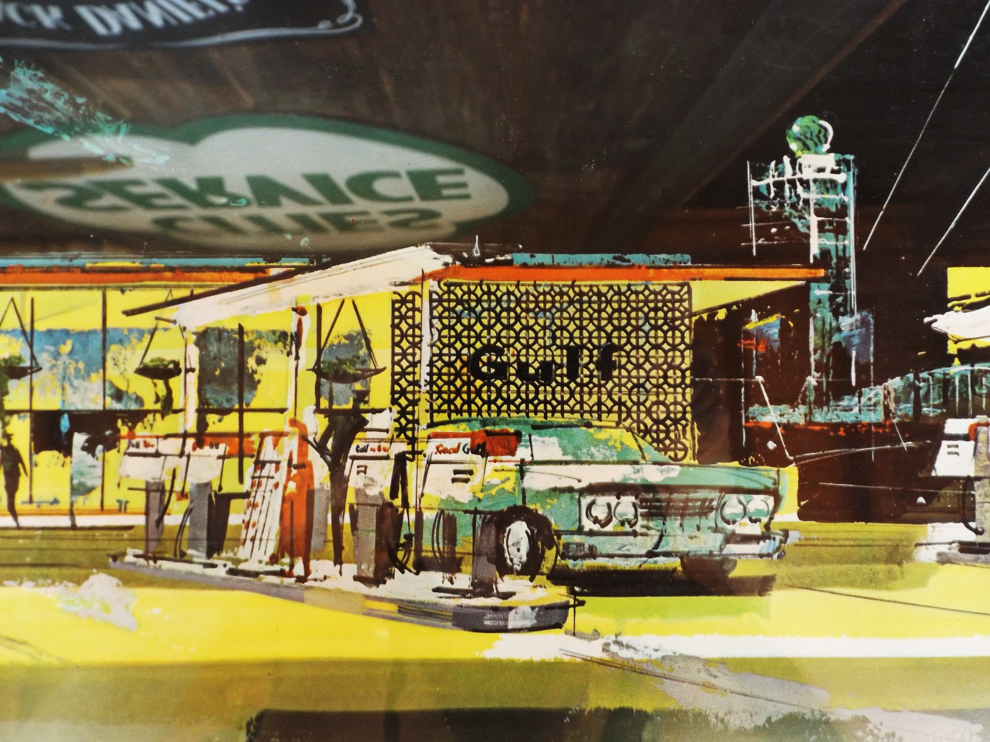 John Moodie Offset Lithographic Print for Gulf Oil