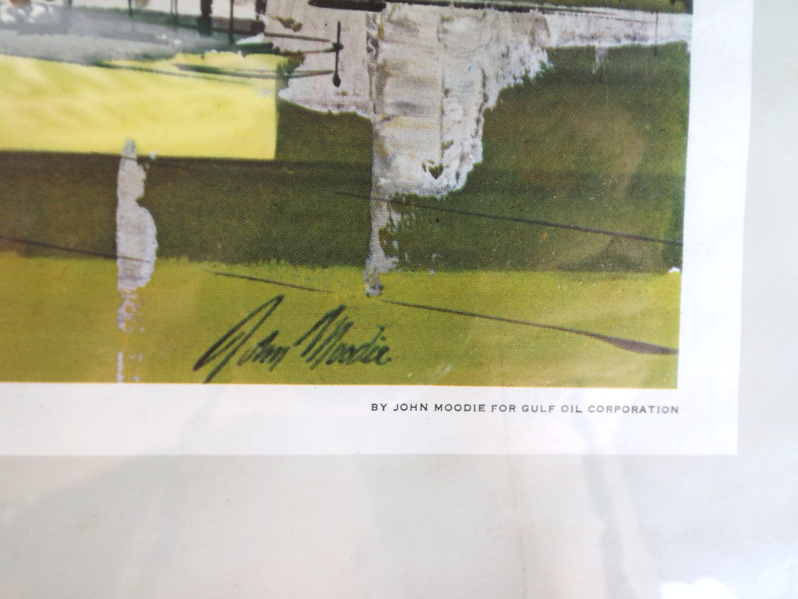 John Moodie Offset Lithographic Print for Gulf Oil