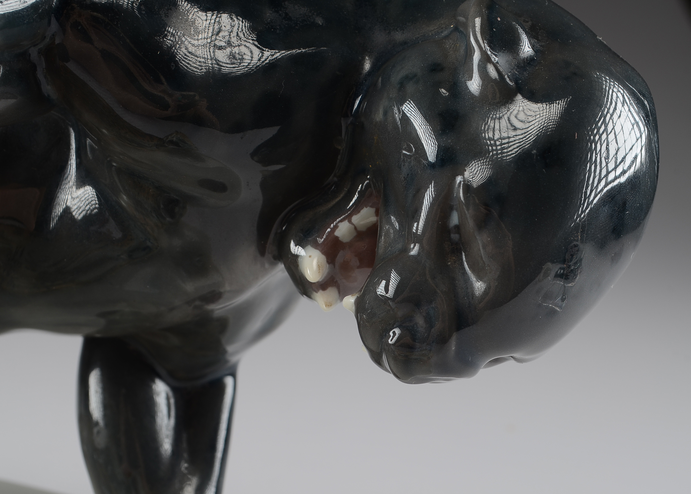 Meissen Panther and Leopard Sculpture