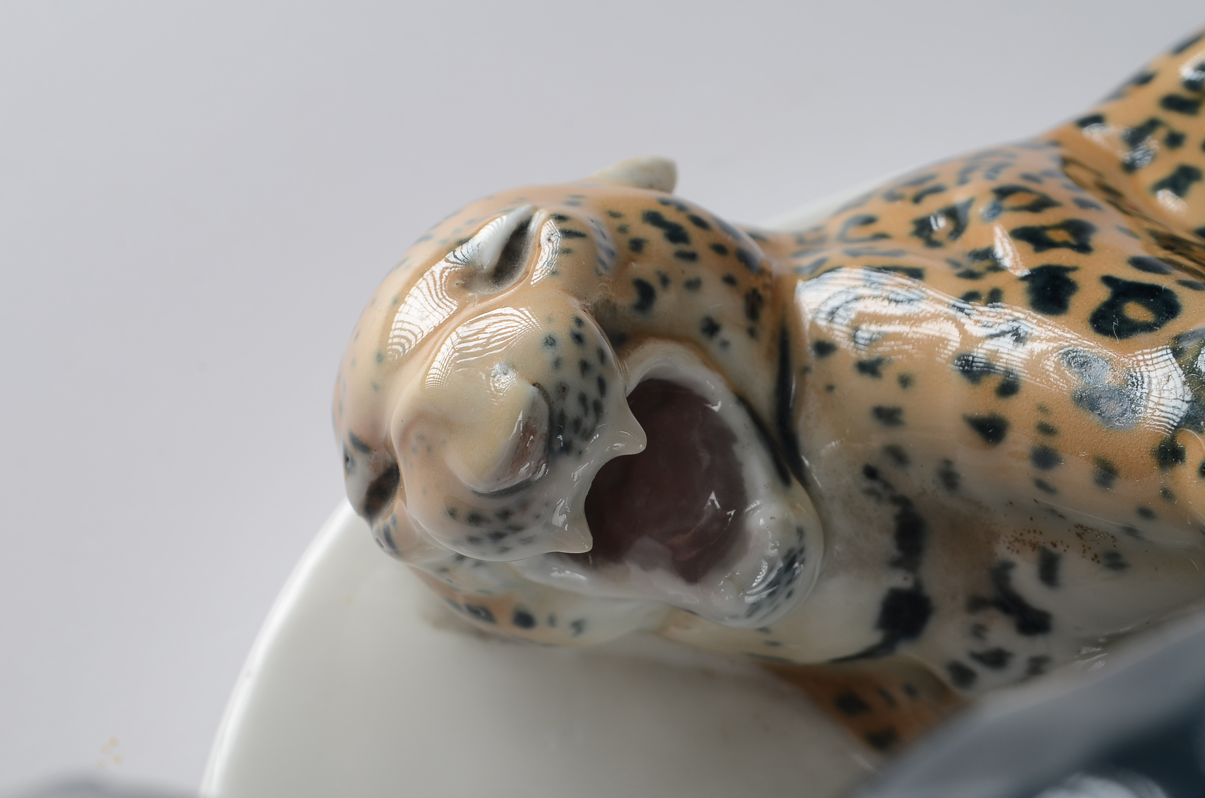 Meissen Panther and Leopard Sculpture