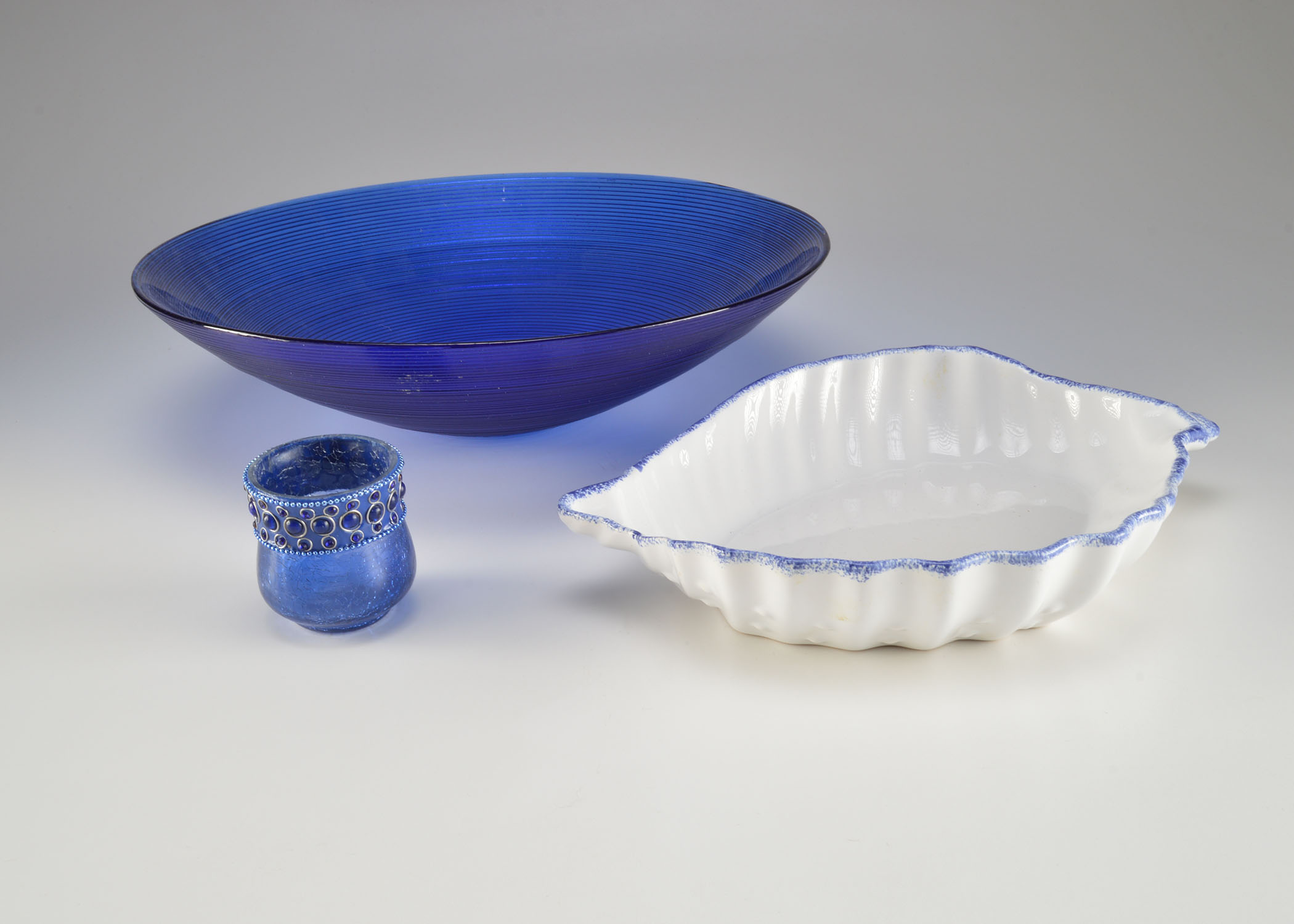 Blue and Ivory Decorative Pieces 