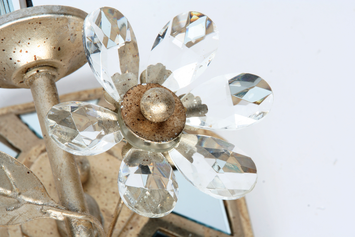 Pair of Mirrored Wall Sconces