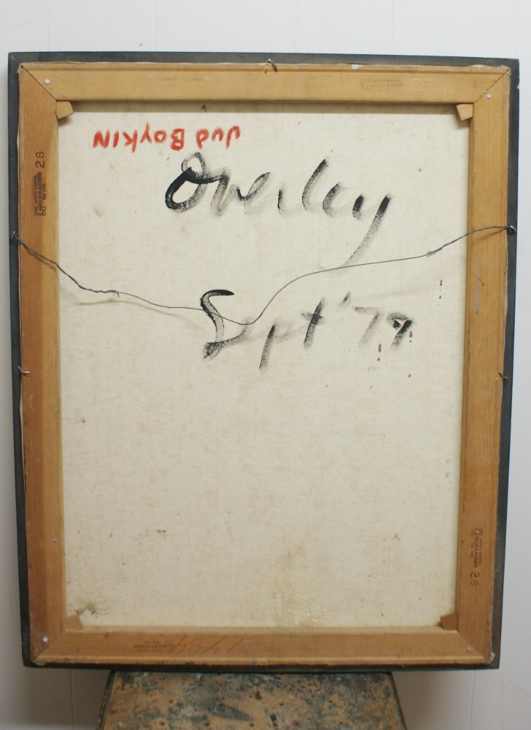 Vintage Original Abstract Portrait of a Young Man