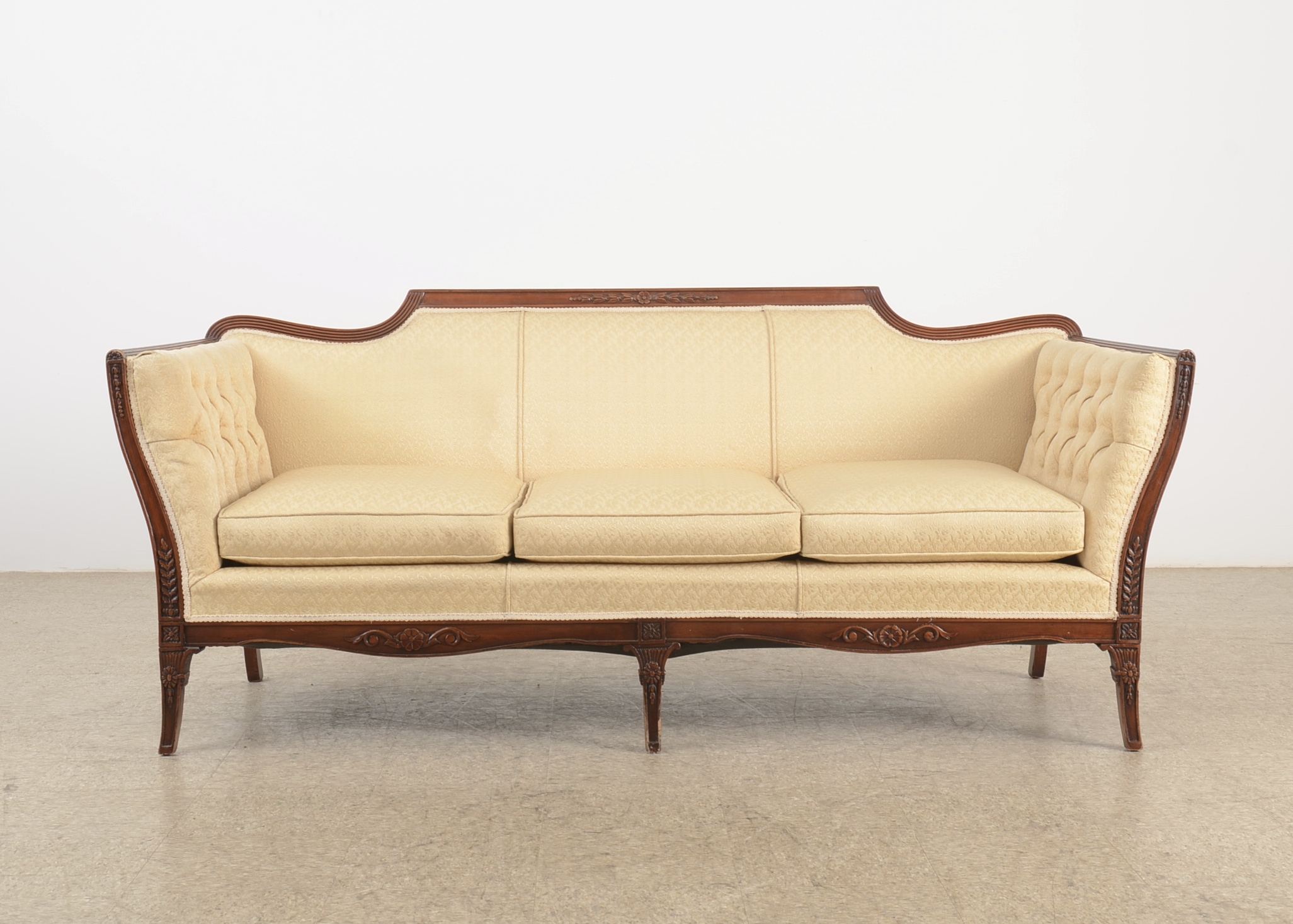 Antique Cream Sofa