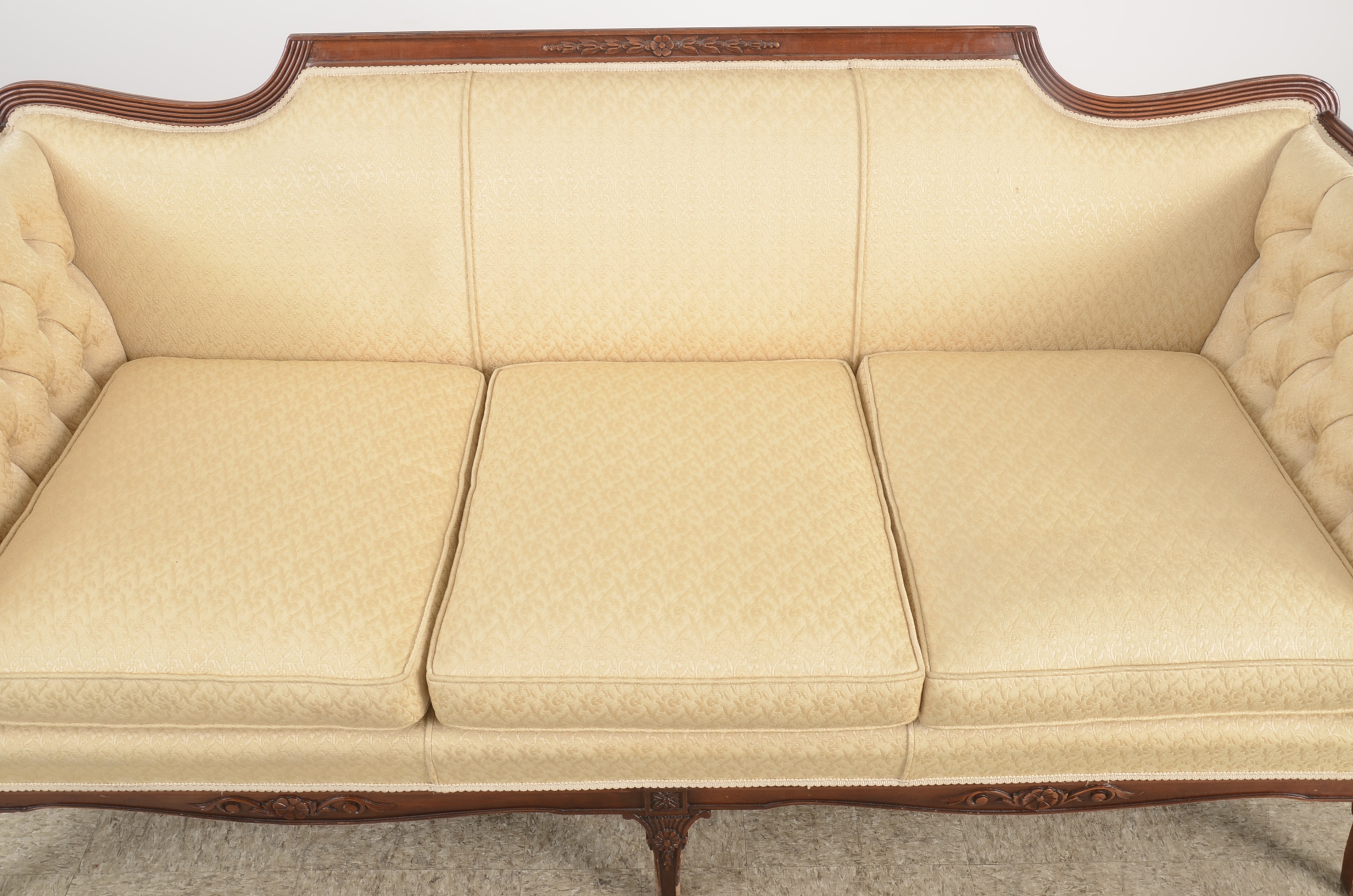 Antique Cream Sofa