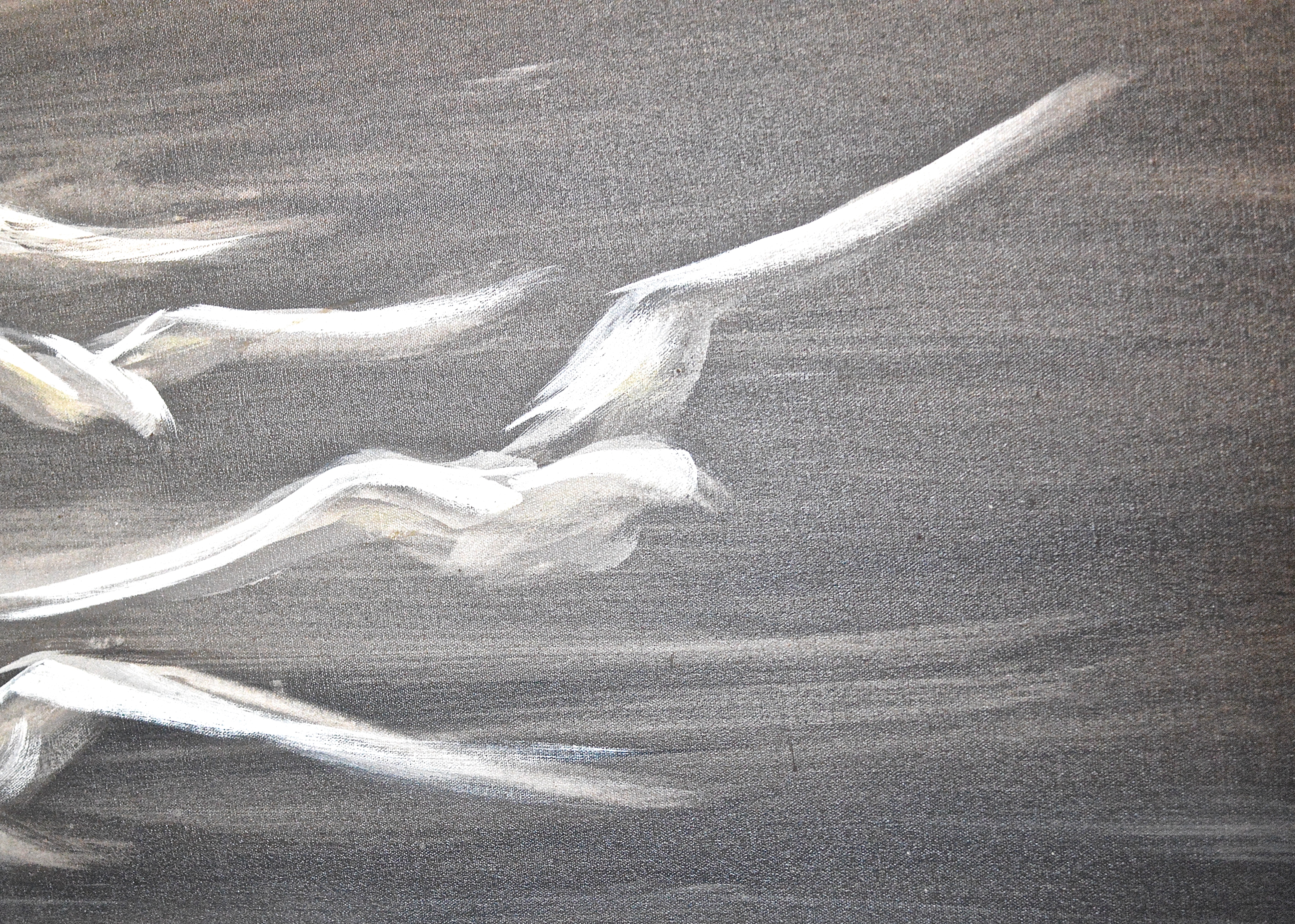 Vintage Estacien "Etta" Benjamin Painting in Original Frame