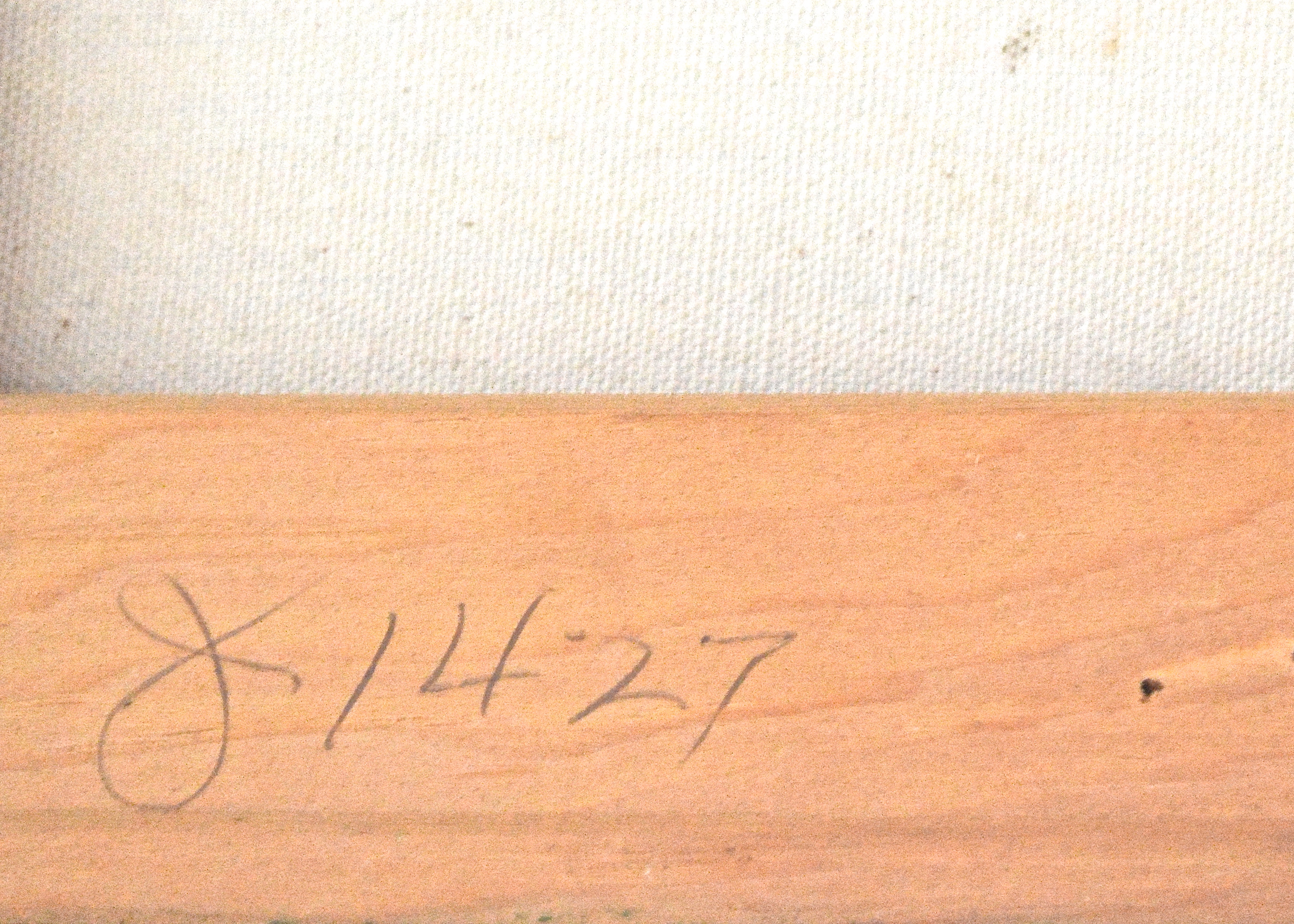 Vintage Estacien "Etta" Benjamin Painting in Original Frame