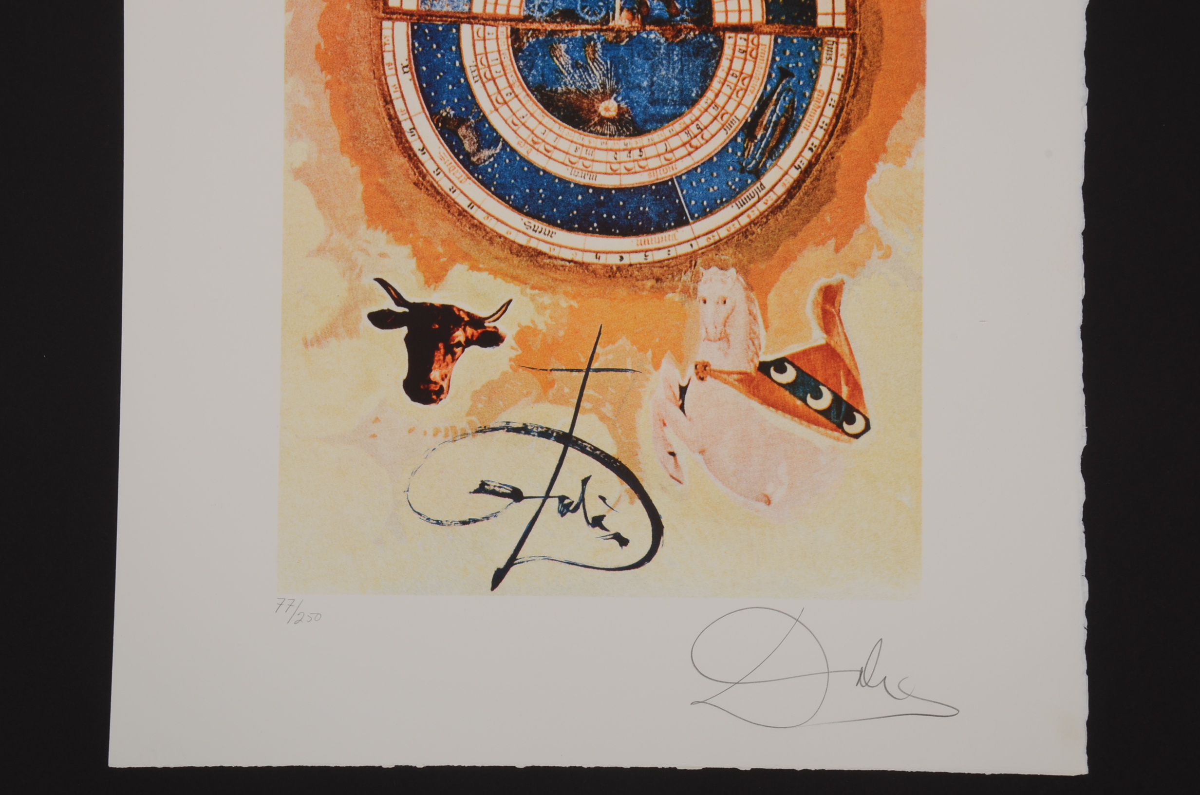 Original Dali Lithograph From The Lyle Stuart Tarot Card Series
