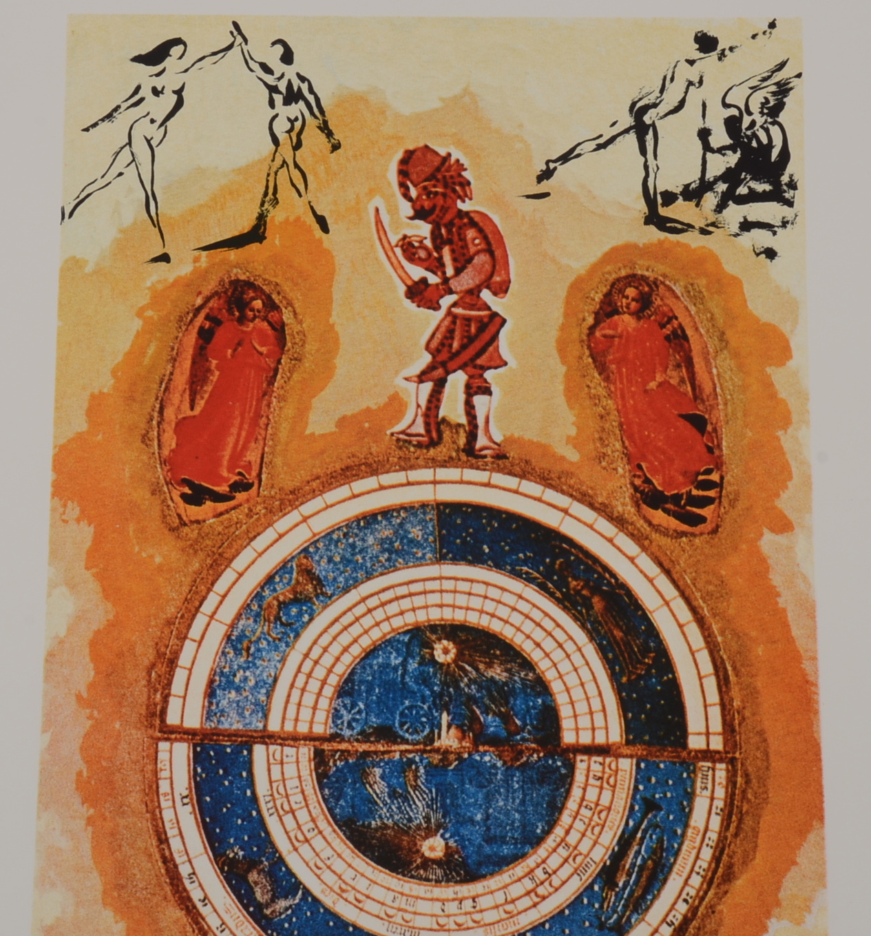 Original Dali Lithograph From The Lyle Stuart Tarot Card Series