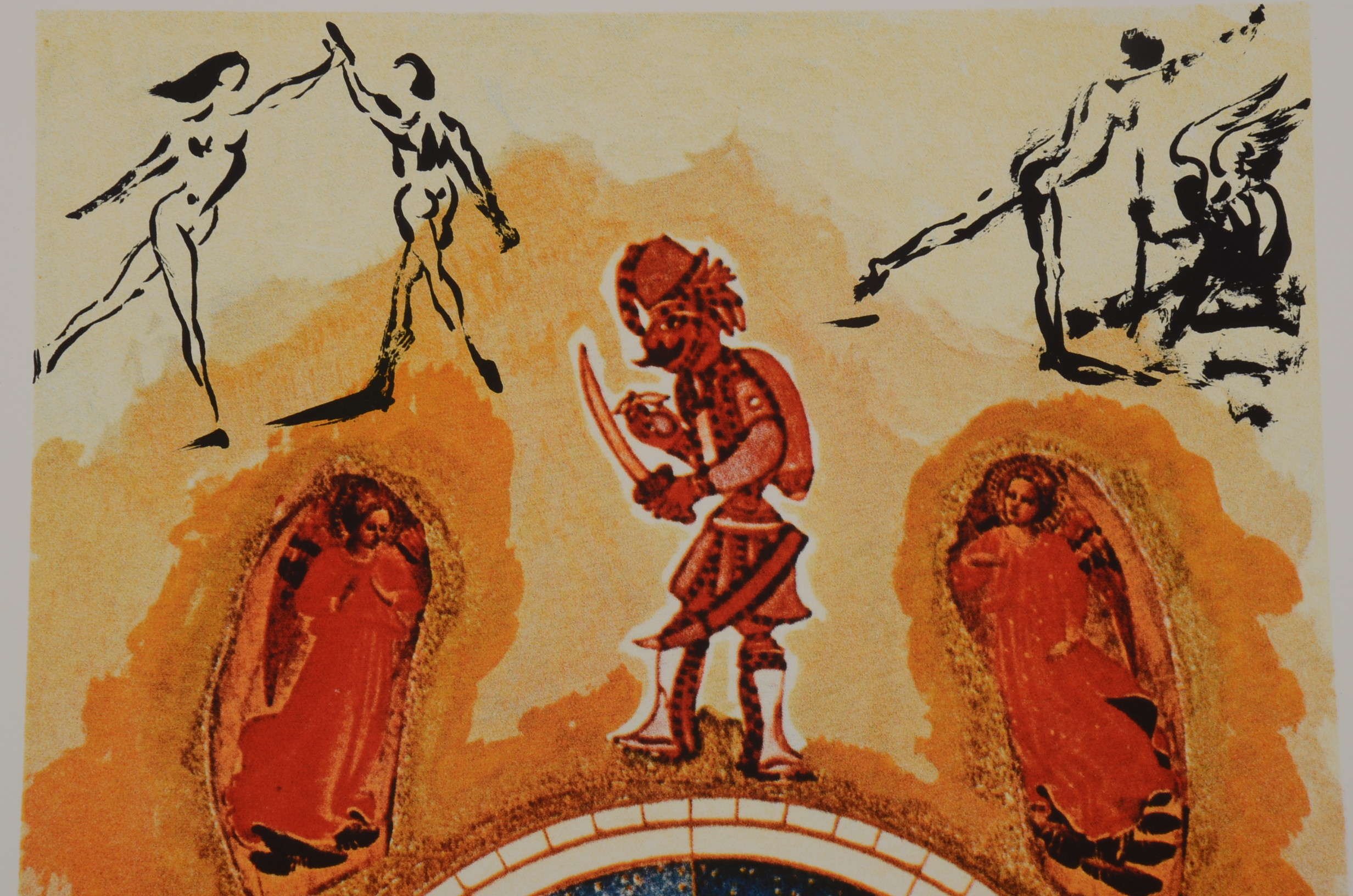 Original Dali Lithograph From The Lyle Stuart Tarot Card Series