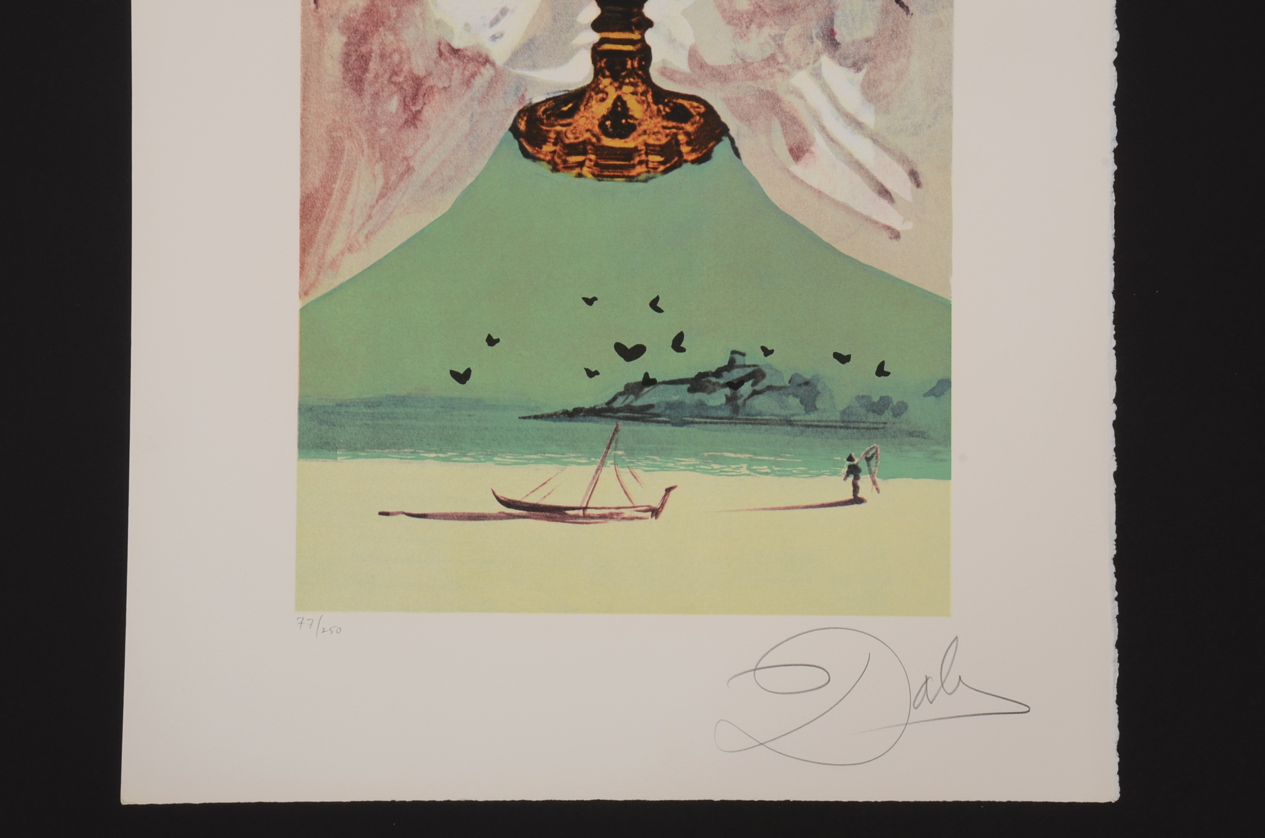 Original Dali Lithograph From The Lyle Stuart Tarot Card Series