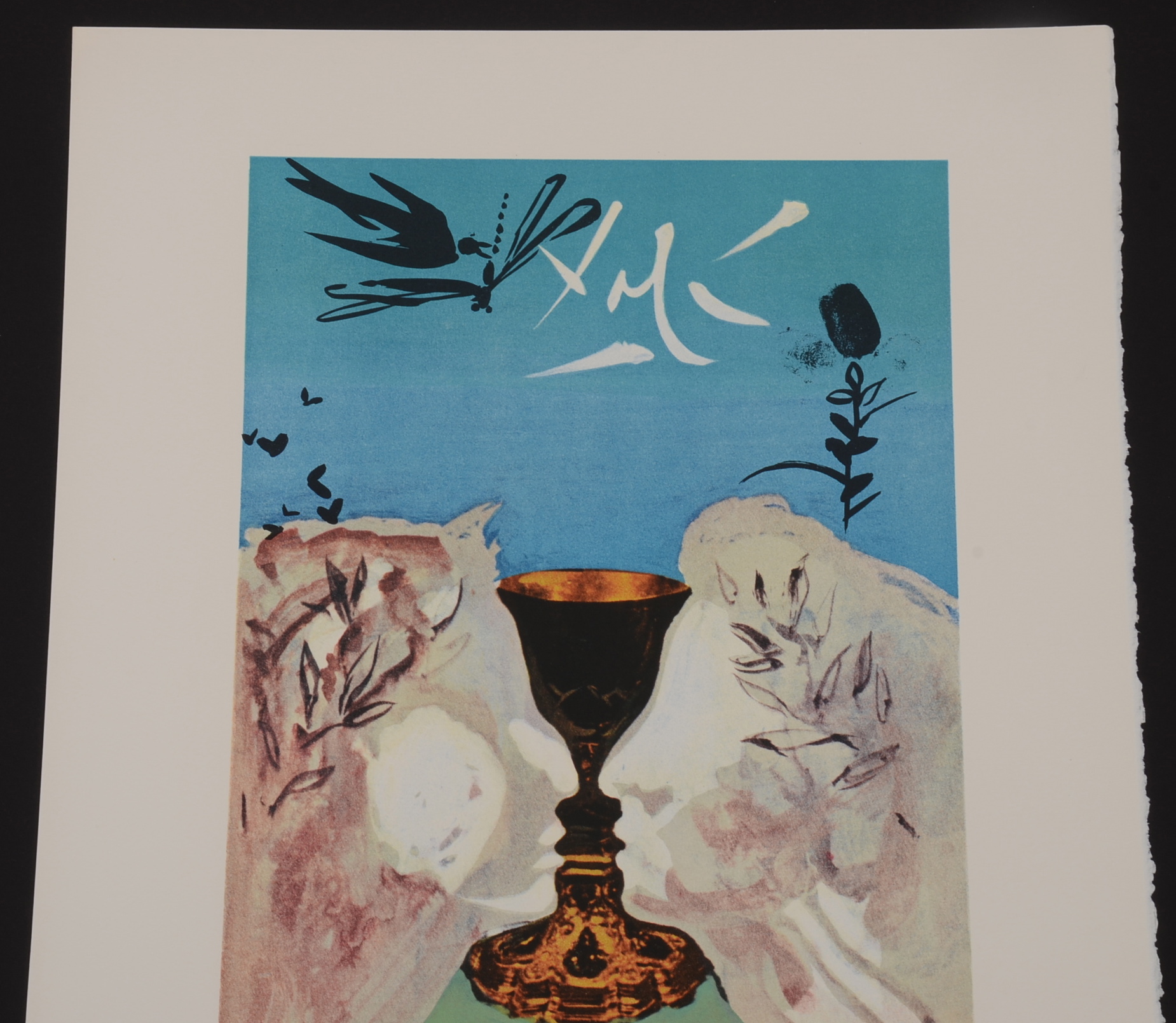 Original Dali Lithograph From The Lyle Stuart Tarot Card Series