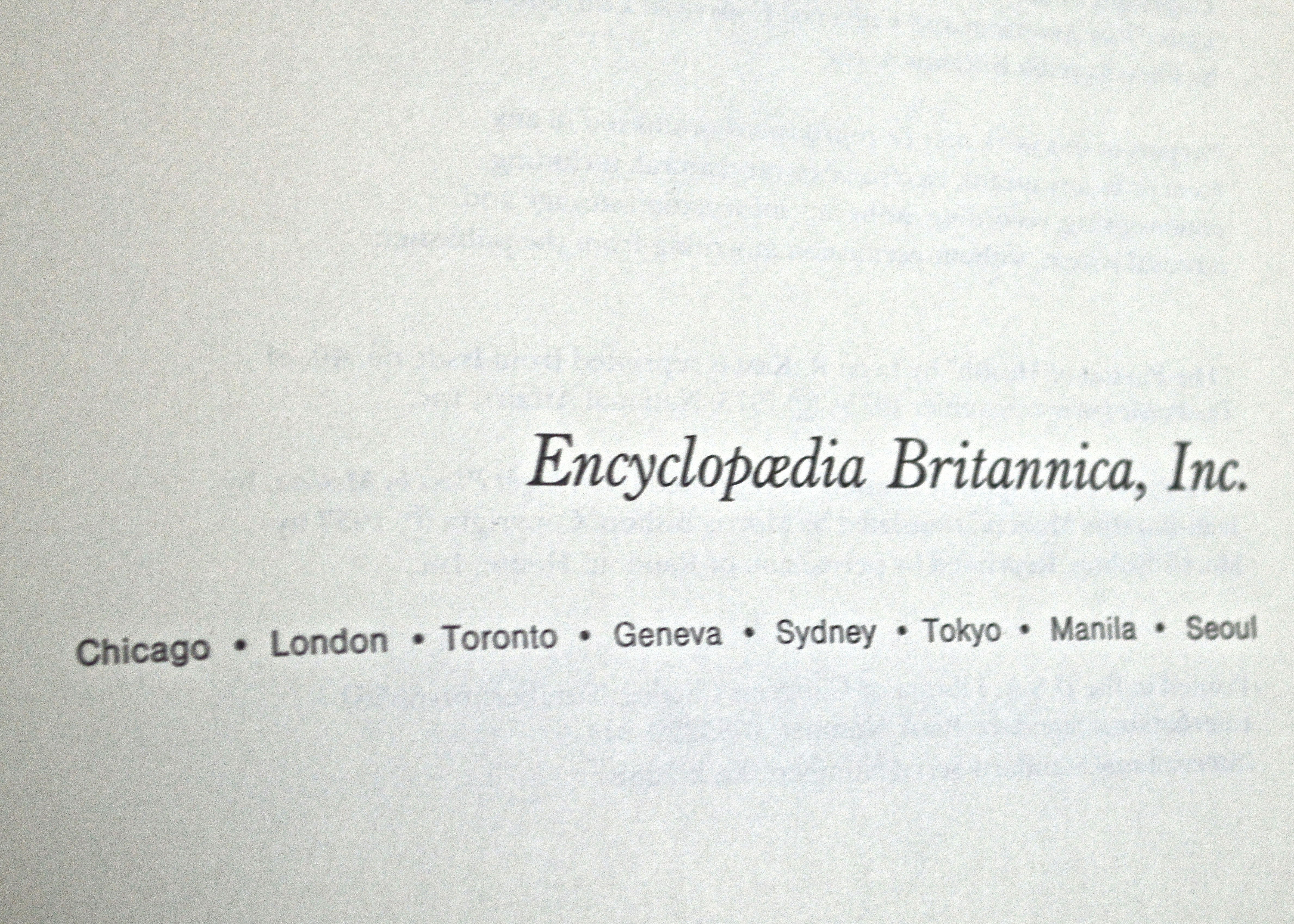 Set of Encyclopedia Britannica "The Great Ideas Today" 1961-197