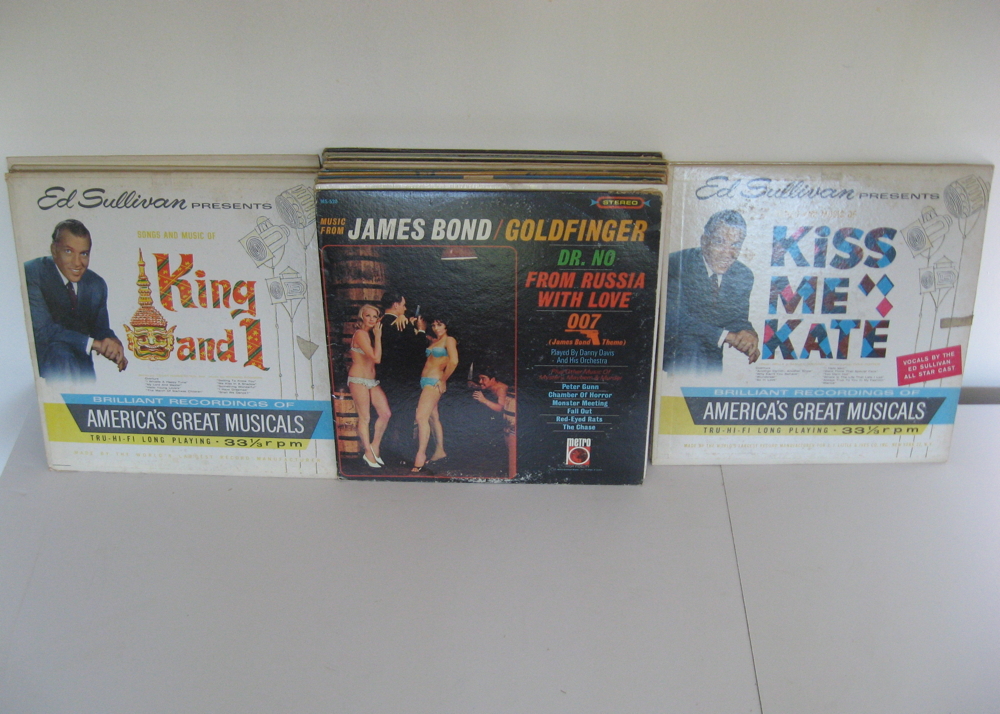 Collection of Vintage Musical Soundtracks on Vinyl