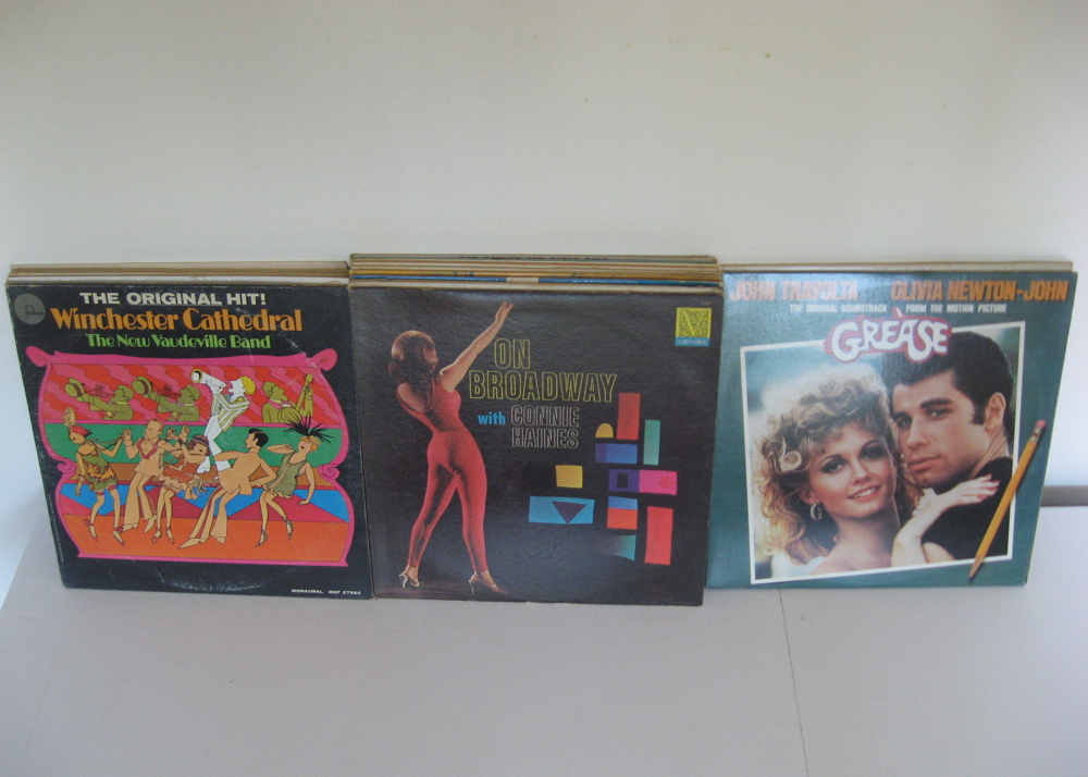 Collection of Vintage Musical Soundtracks on Vinyl