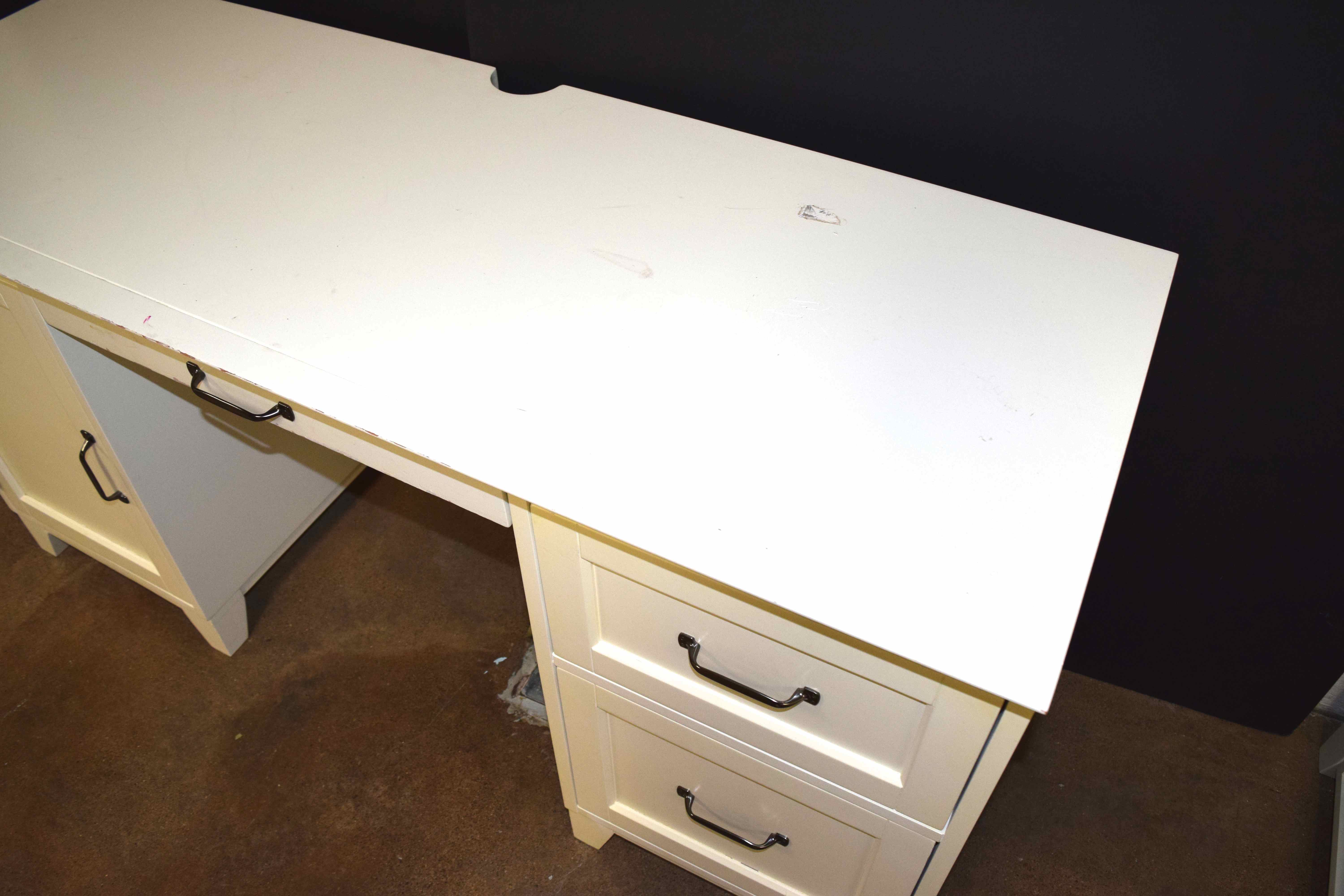Pottery Barn White Desk