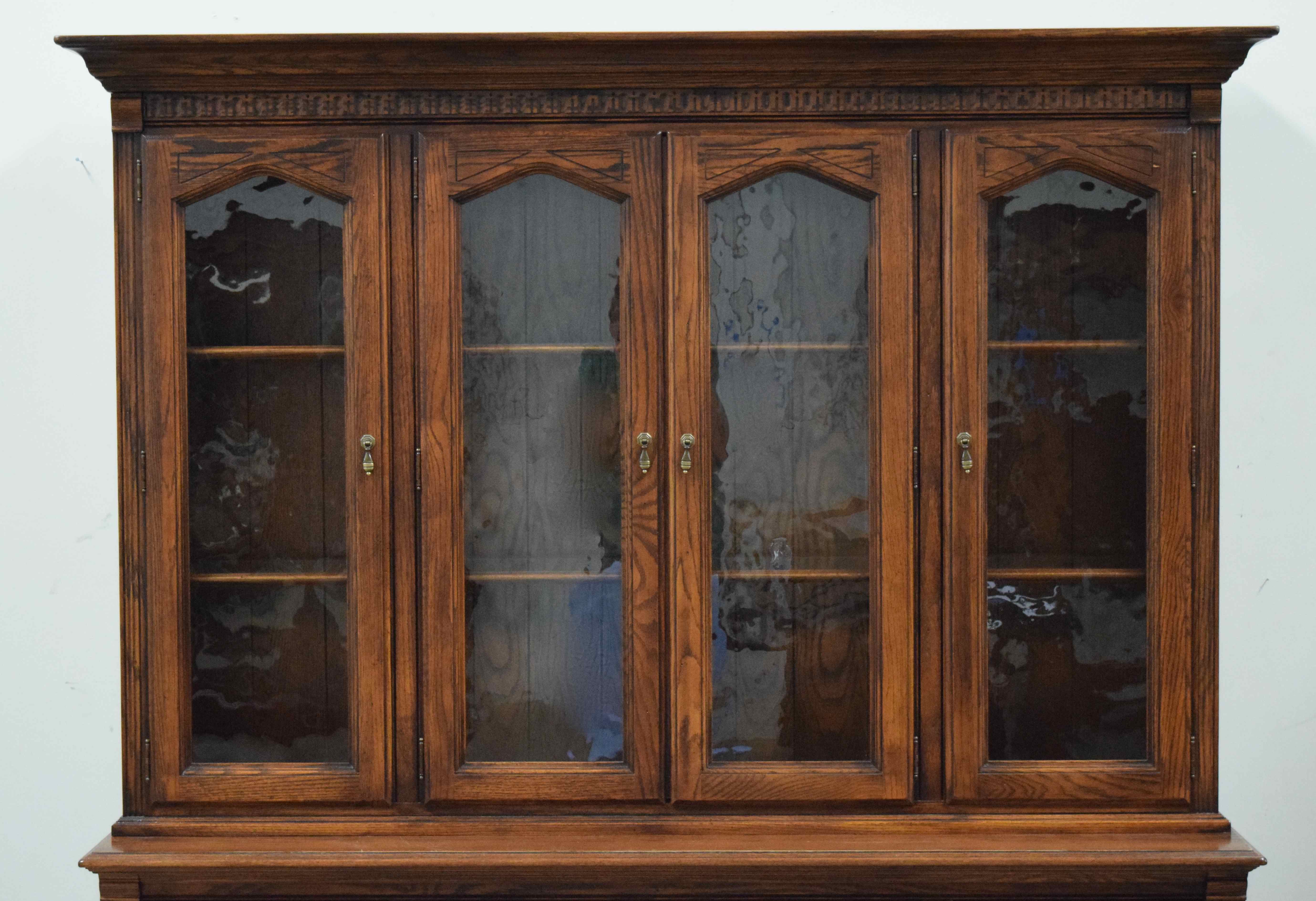 Ethan Allen Royal Charter China Hutch and Base
